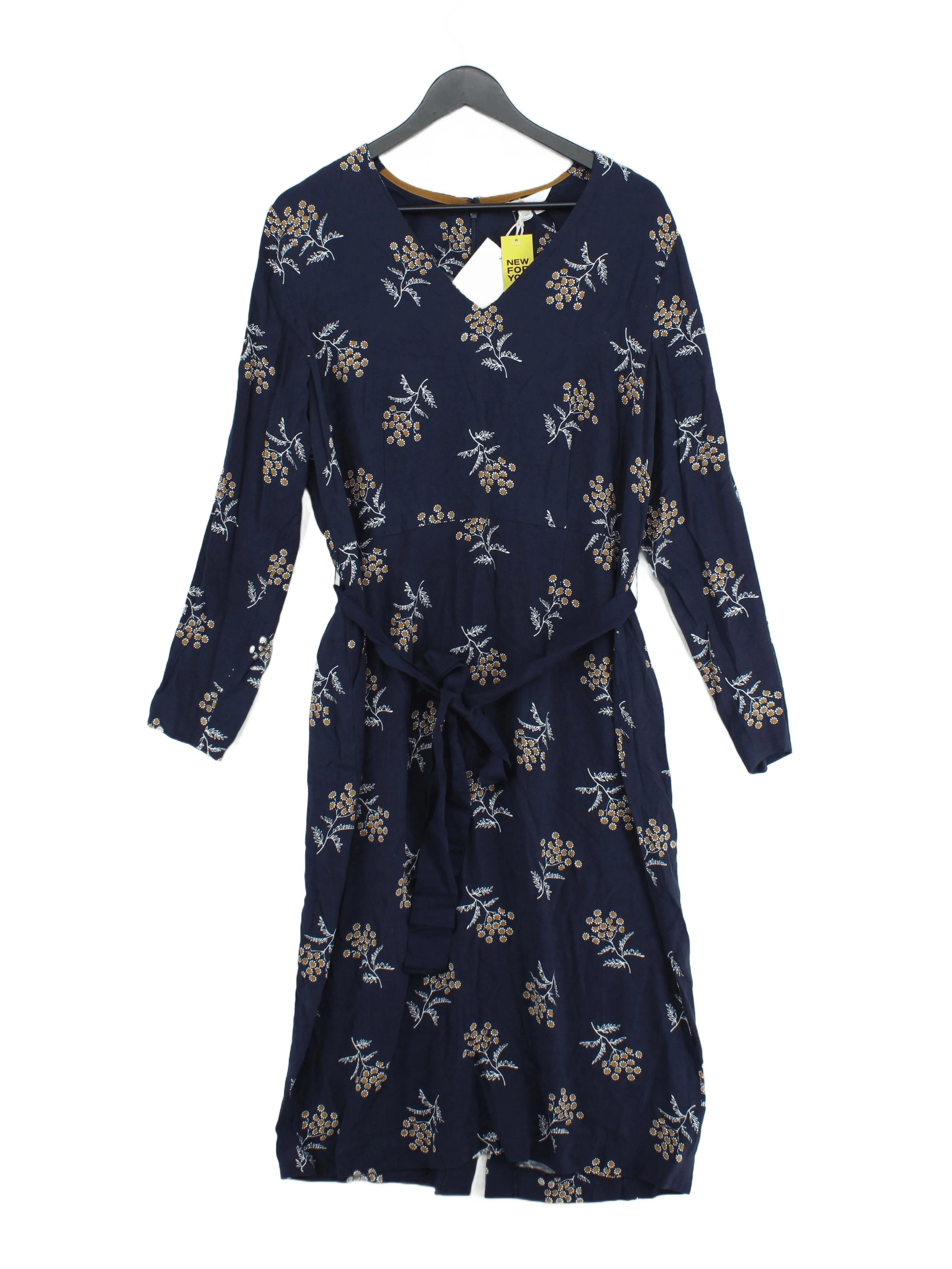 Boden Wrap Midi Dress UK18 in Blue