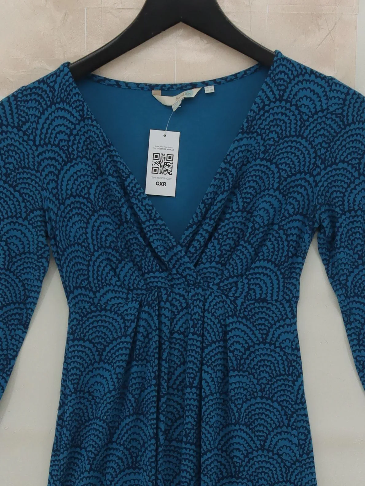Boden Wrap Midi Dress UK6 in Blue - Image 3