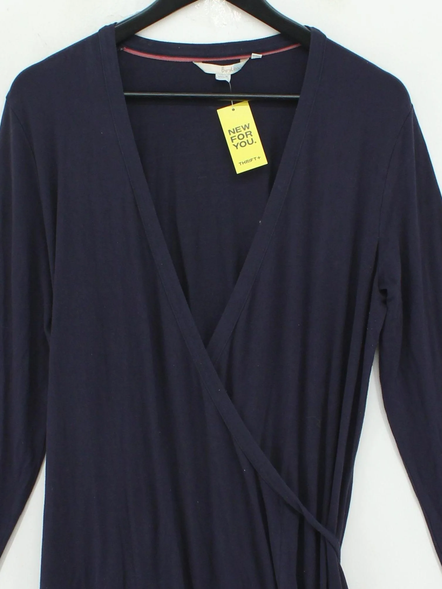 Boden Wrap Mini Dress UK16 in Blue - Image 3