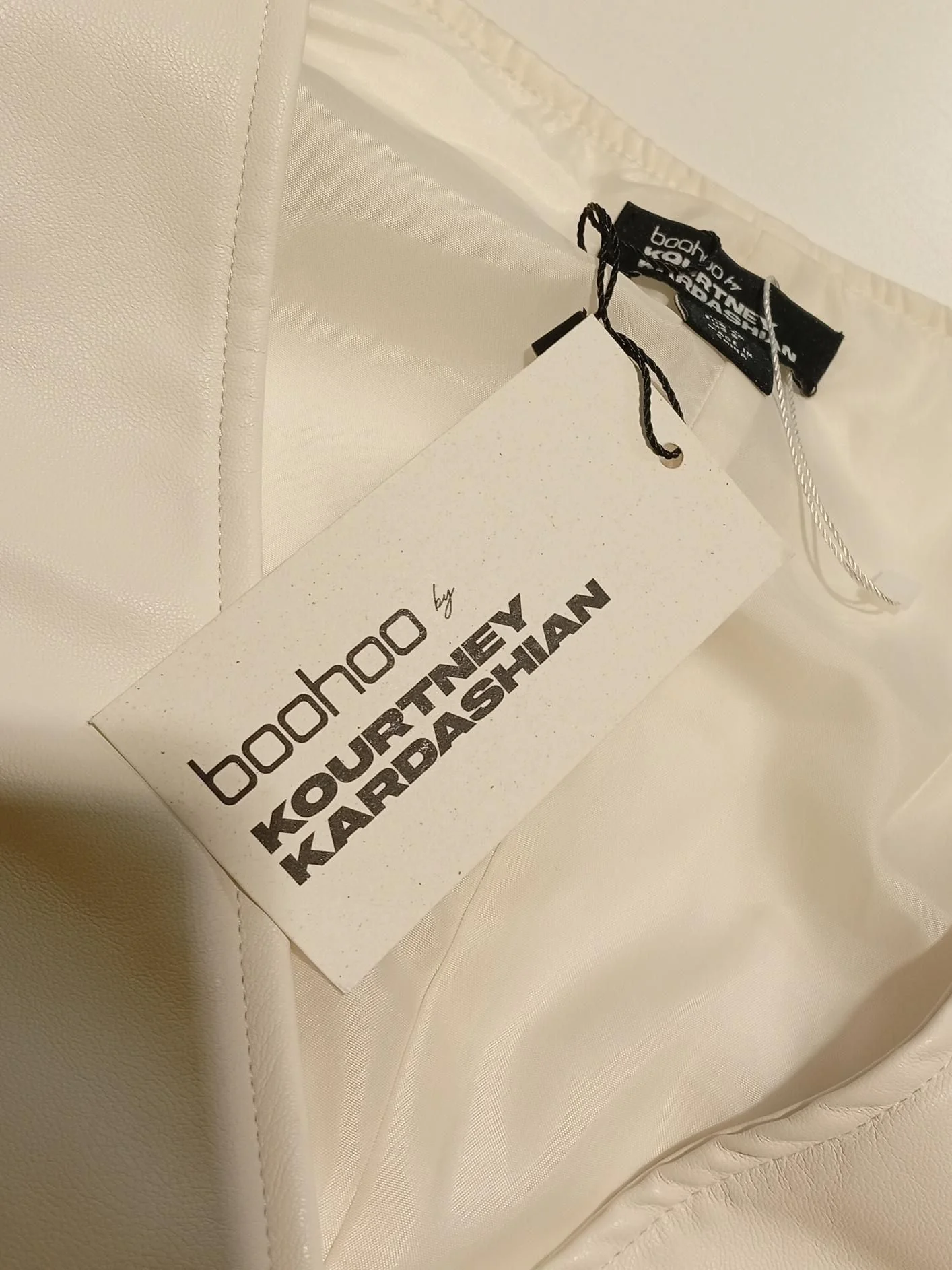 Boohoo Women's Coat UK 12 White Polyester with Polyamide Overcoat - Image 5