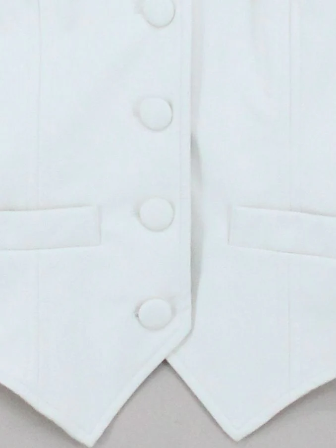 Boohoo Women's Coat UK 8 White Polyester with Polyamide Overcoat - Image 4
