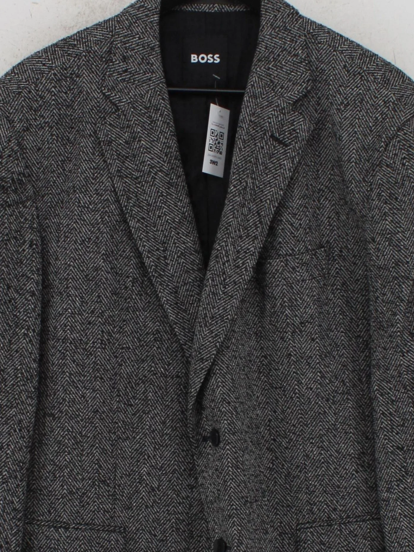 Boss Men's Blazer Chest: 58 in Grey Wool - Image 3