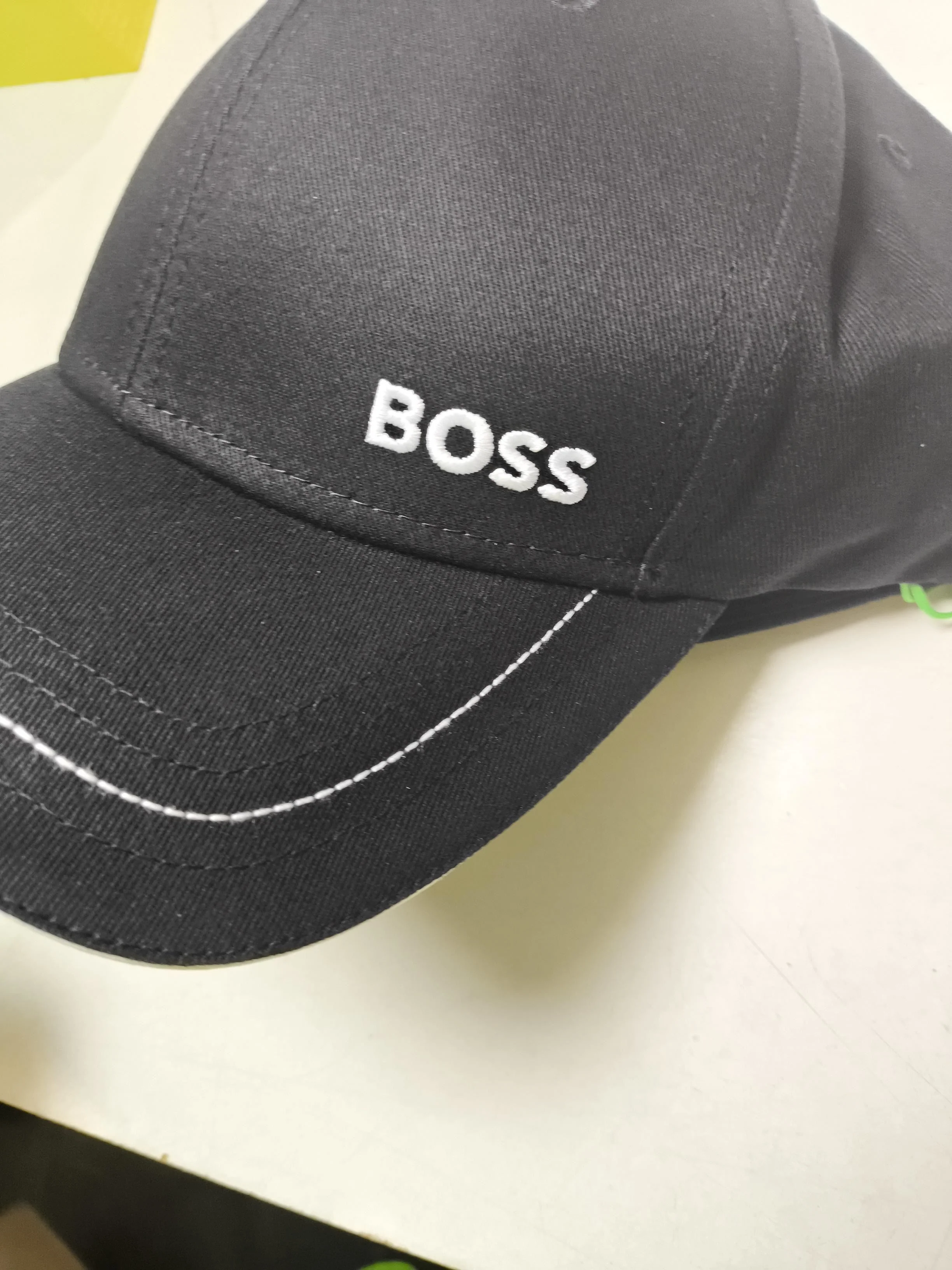 Boss Men's Hat Black 100% Cotton Baseball Cap - Image 5