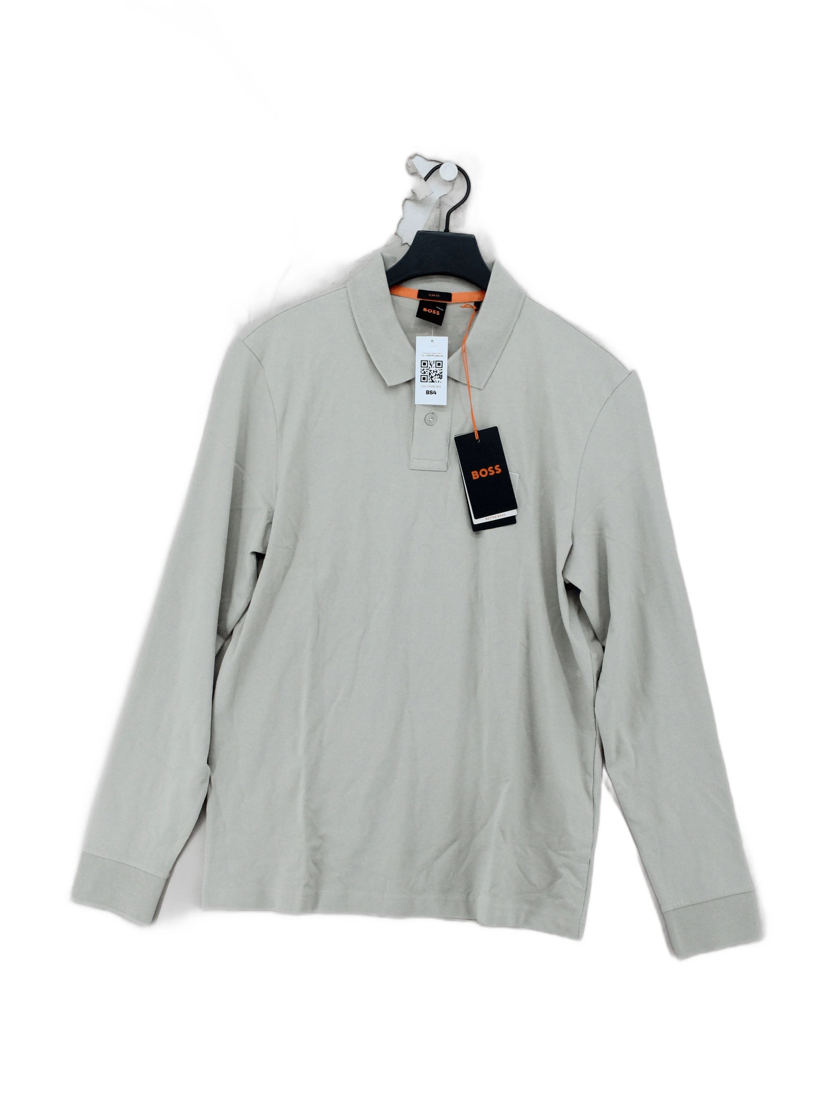 Boss Men's Polo M Cream Cotton with Elastane Basic
