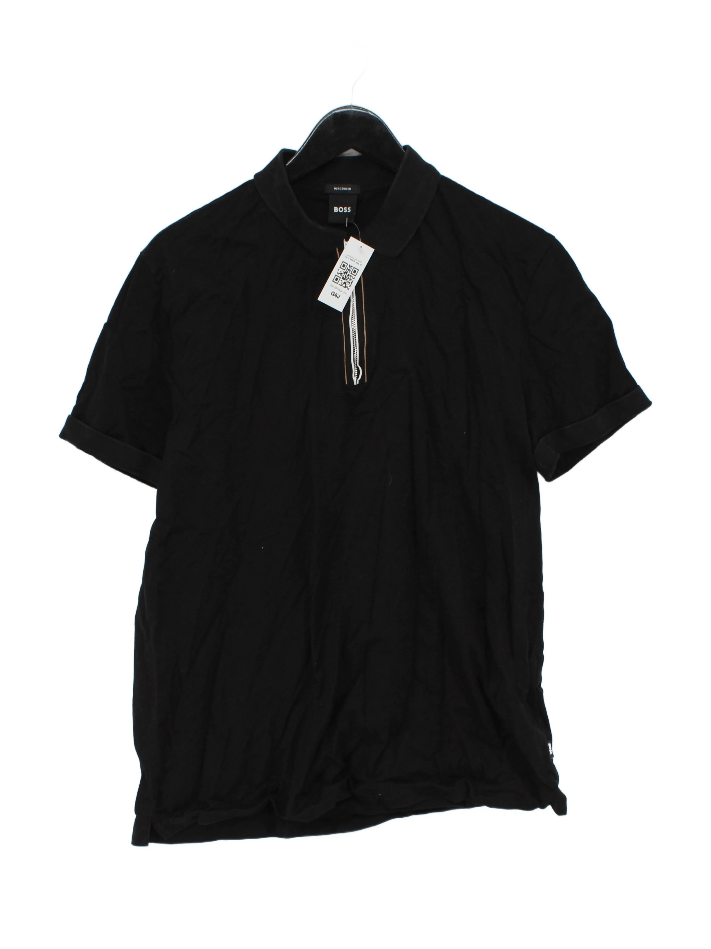 Boss Men's Polo XL Black 100% Cotton Basic