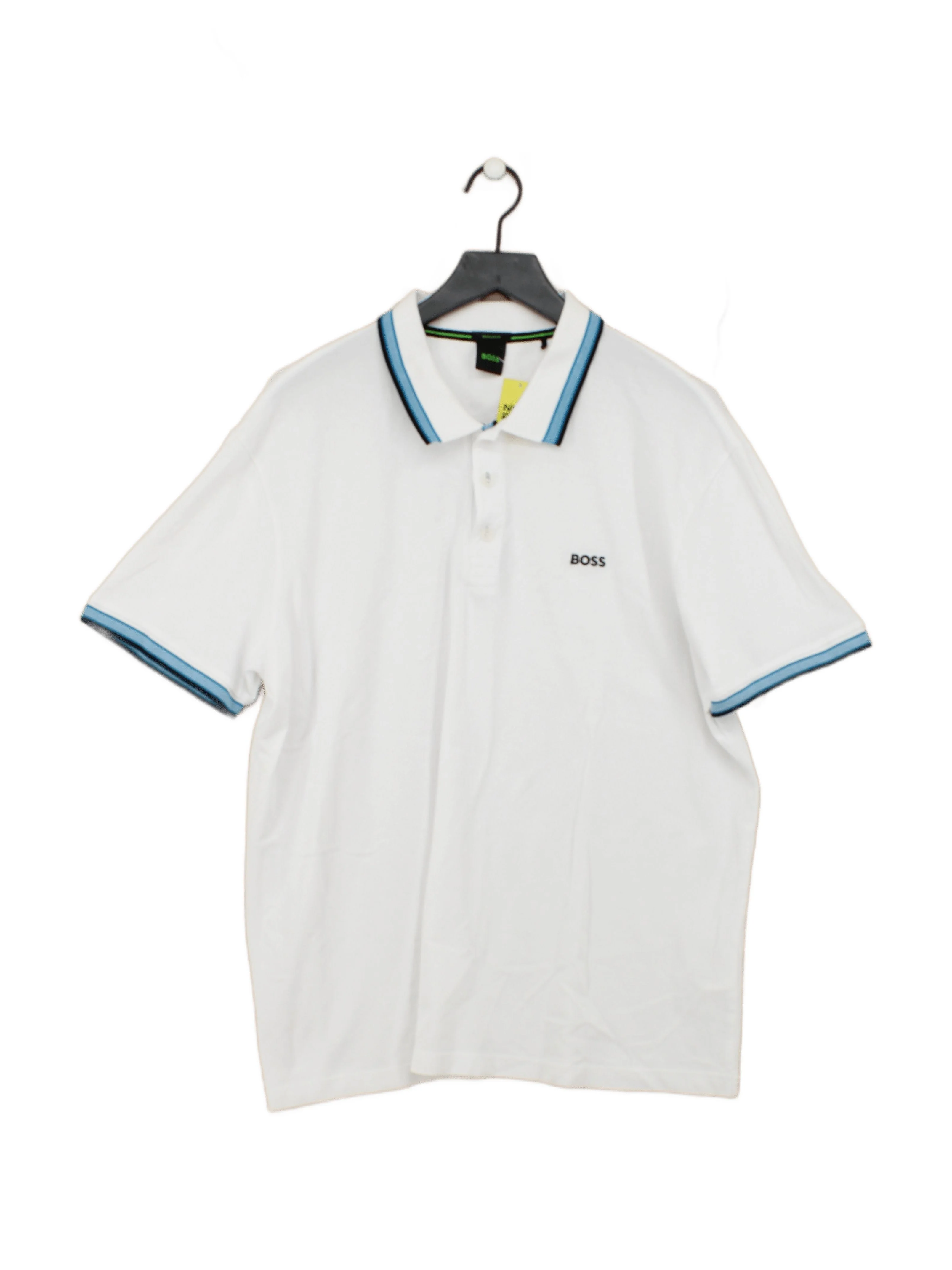 Boss Men's Polo XXXL White 100% Cotton Basic