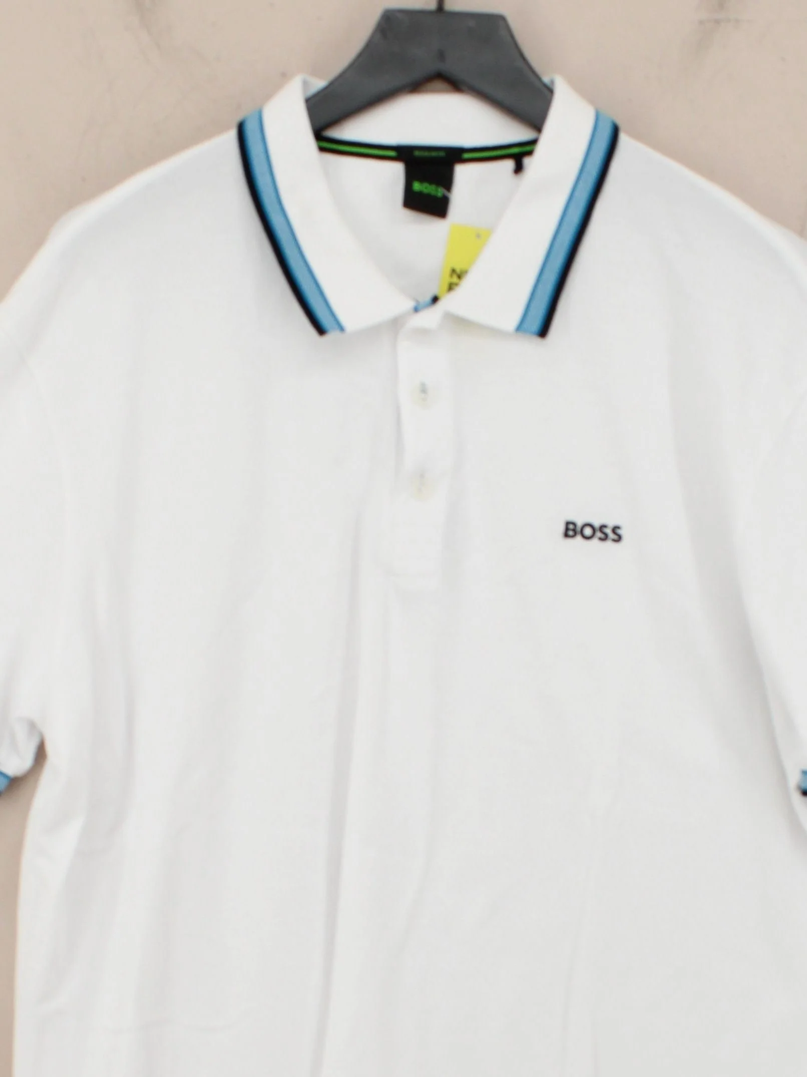 Boss Men's Polo XXXL White 100% Cotton Basic - Image 3