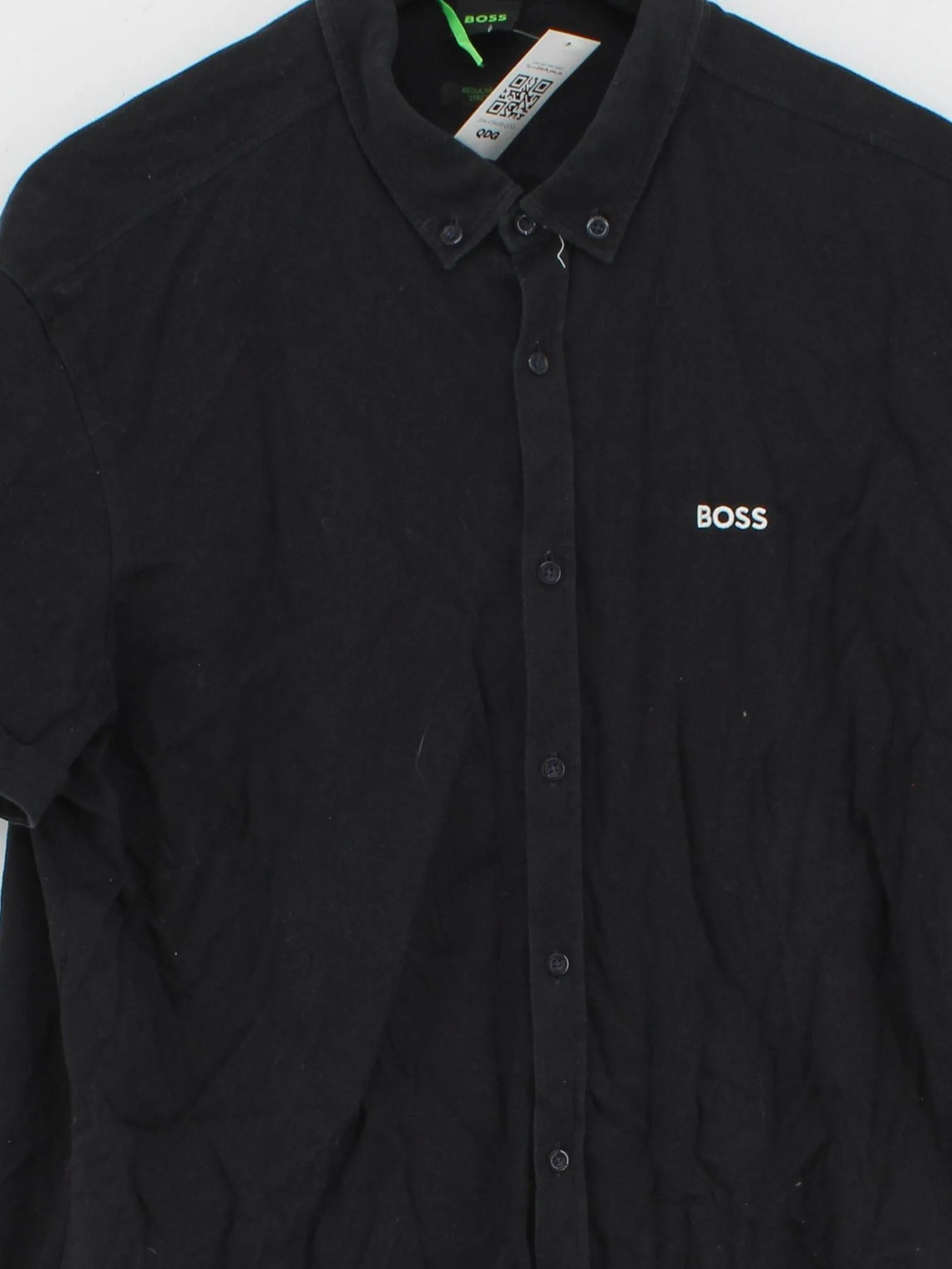 Boss Men's Shirt XL Black 100% Cotton Basic - Image 3