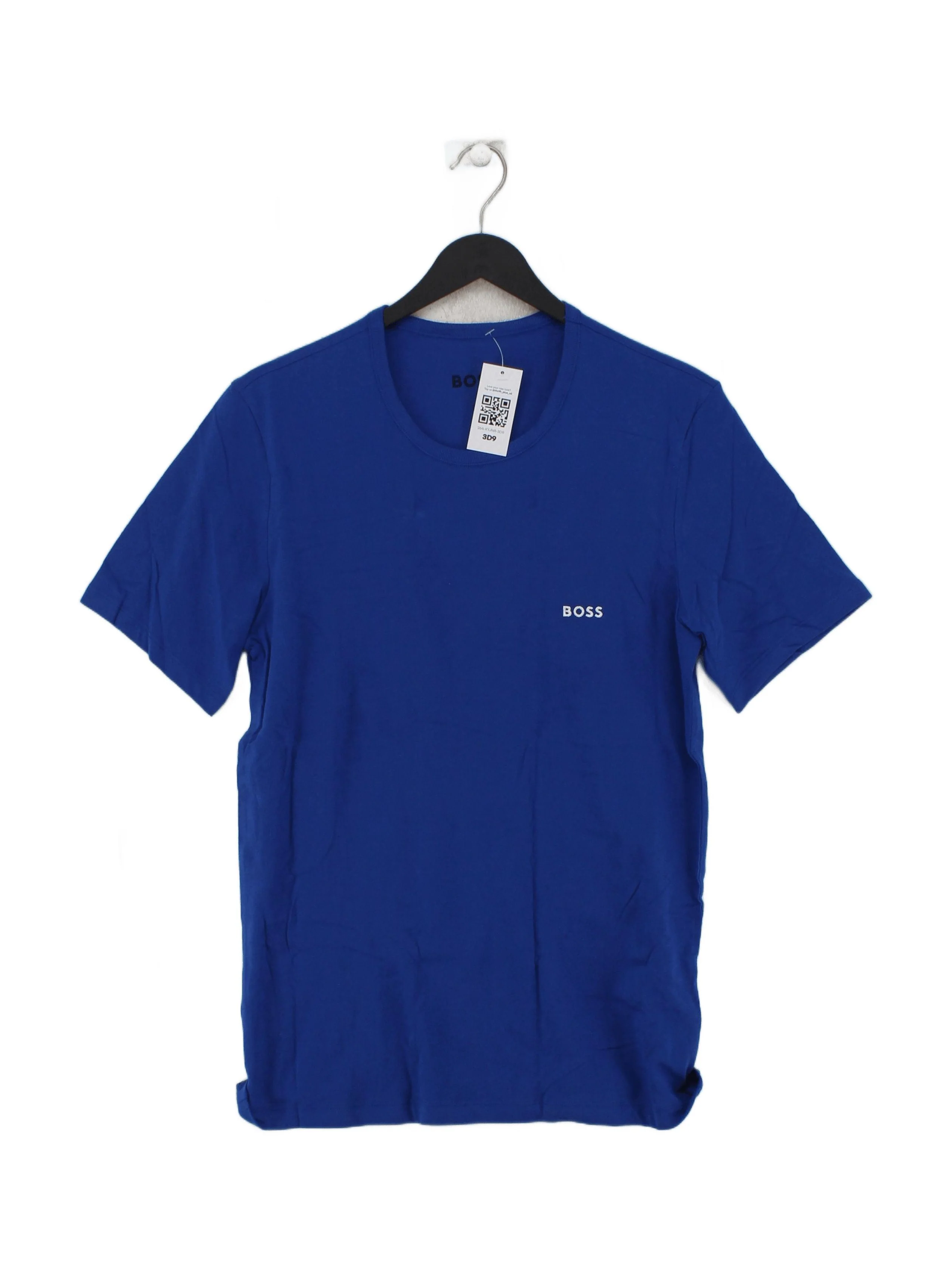 Boss Men's T-Shirt M Blue 100% Cotton Basic