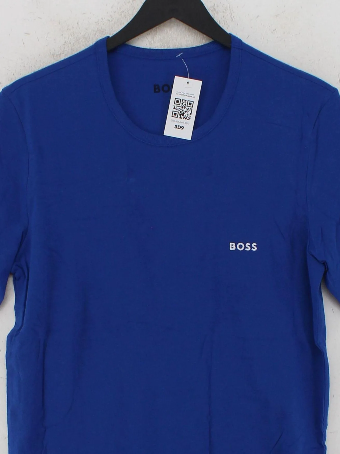 Boss Men's T-Shirt M Blue 100% Cotton Basic - Image 3