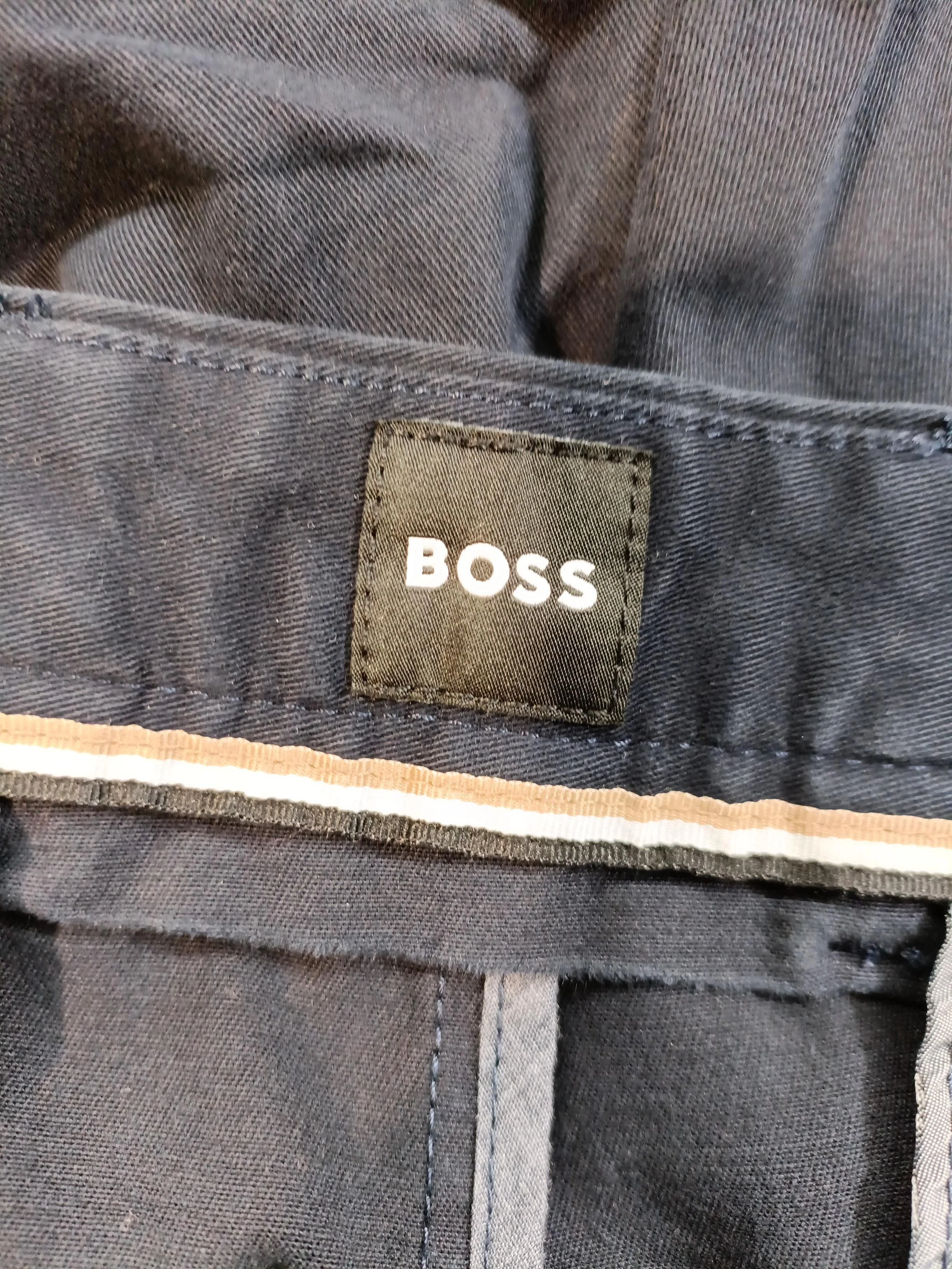 Boss Men's Trousers W 40 in Blue Cotton with Elastane Straight Chino - Image 6