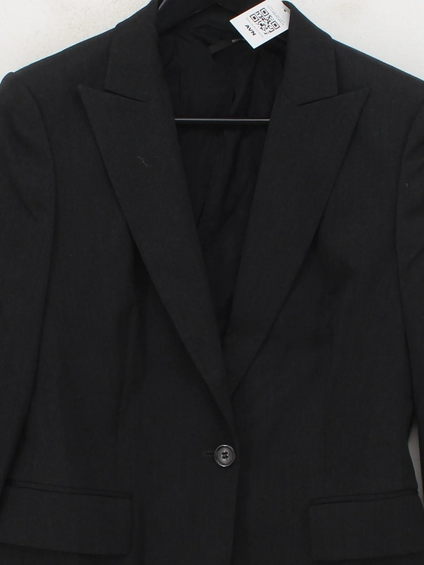 Boss Women's Blazer UK 10 Black Wool with Polyamide, Elastane Overcoat - Image 3