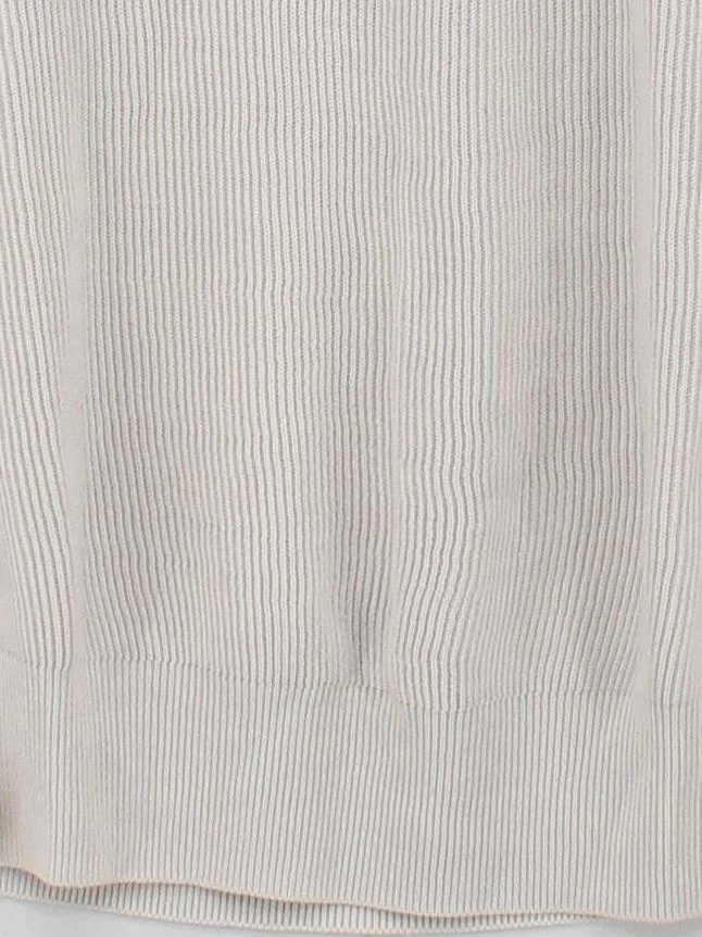 Bottega Veneta Women's T-Shirt UK 12 Cream 100% Cotton Basic - Image 4
