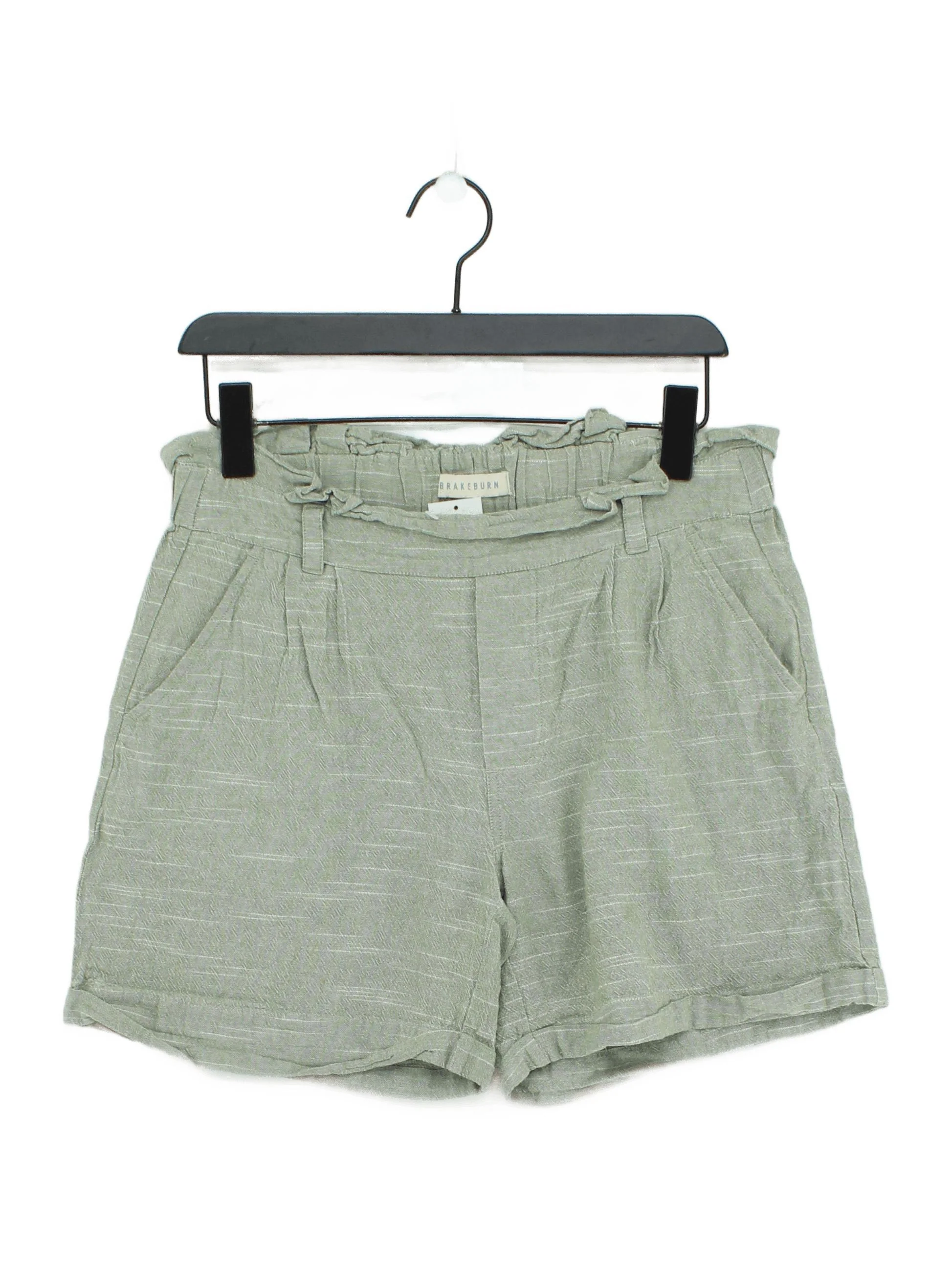 Brakeburn Women's Shorts W 30 in Green 100% Cotton Paperbag