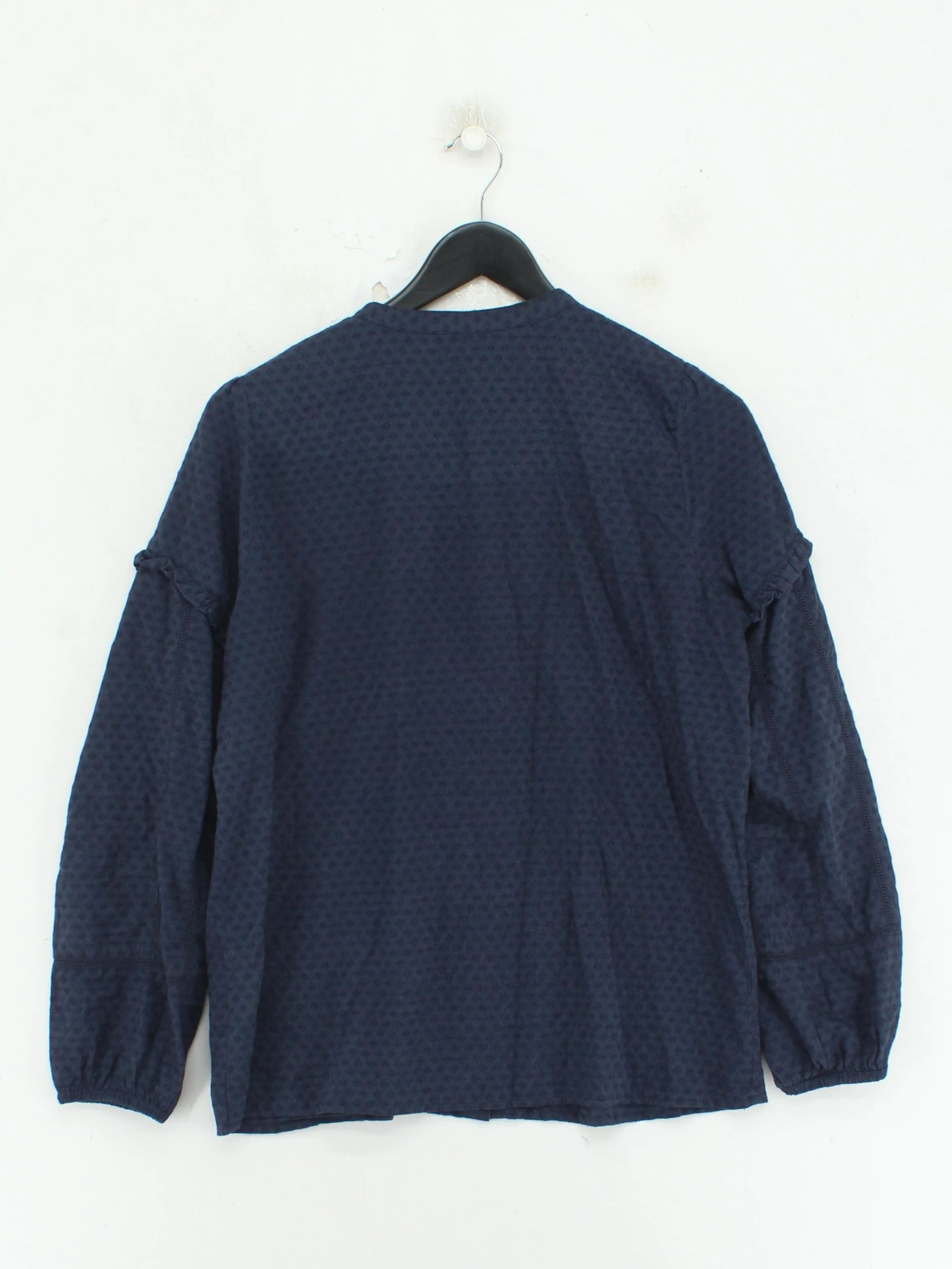 Brakeburn Women's Top UK 10 Blue Cotton with Viscose Basic - Image 2