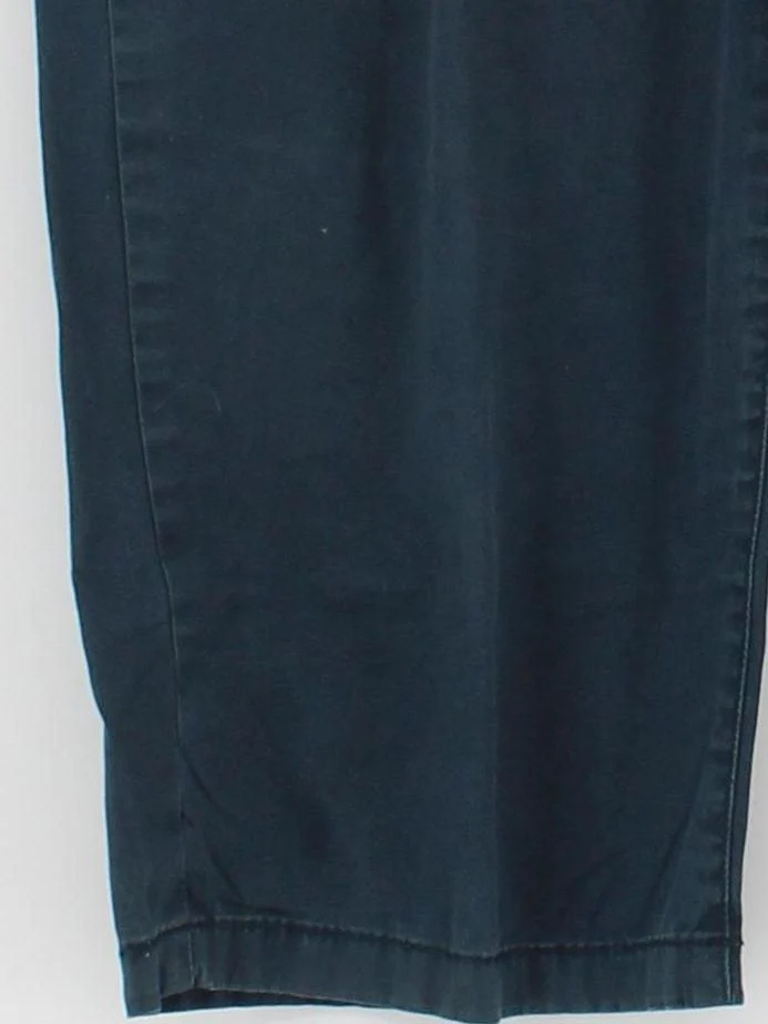 Brandtex Women's Trousers UK 10 Blue Cotton with Elastane Tapered Capri - Image 4