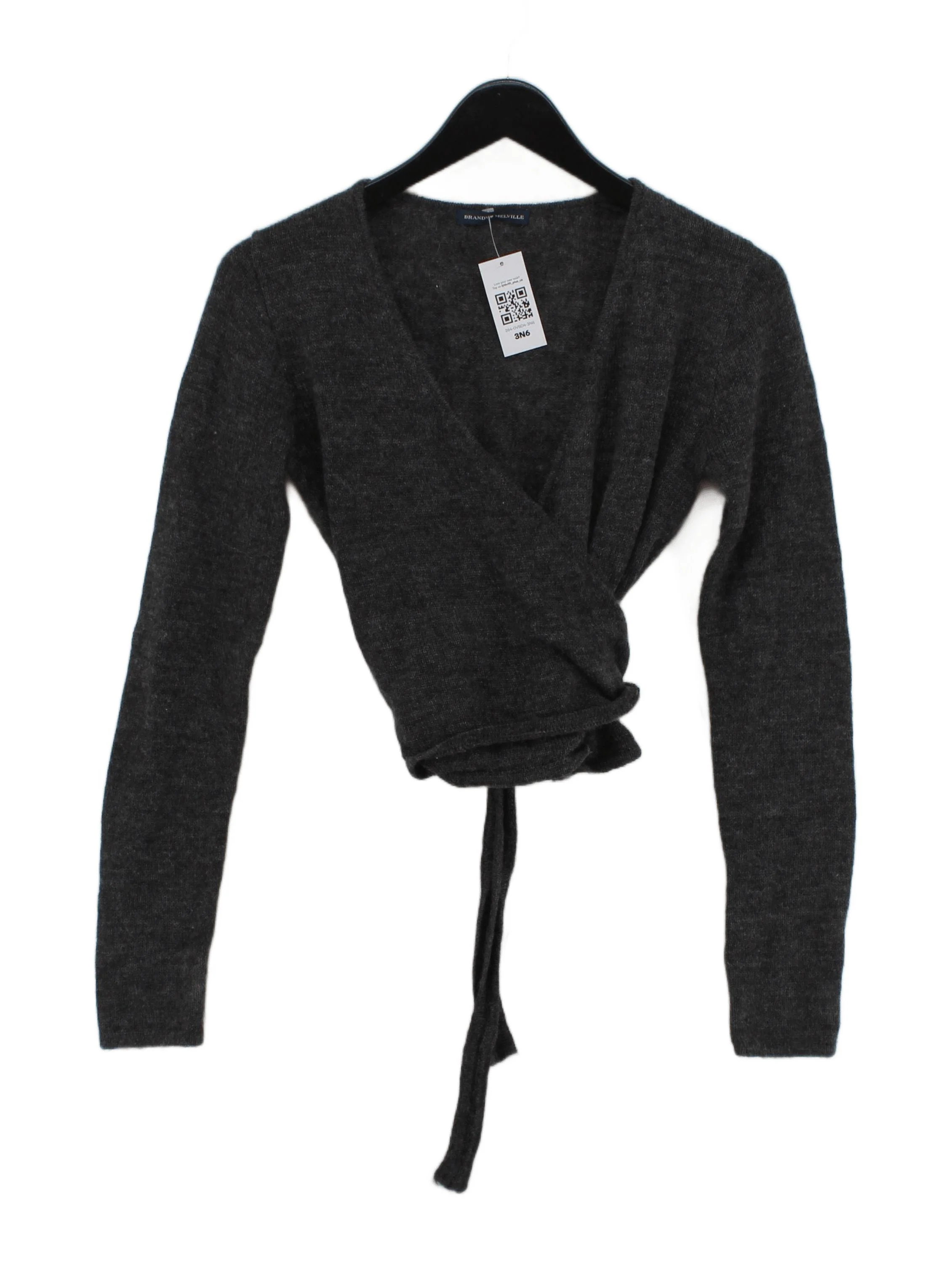 Brandy Melville Women's Jumper UK 2 Grey Mohair