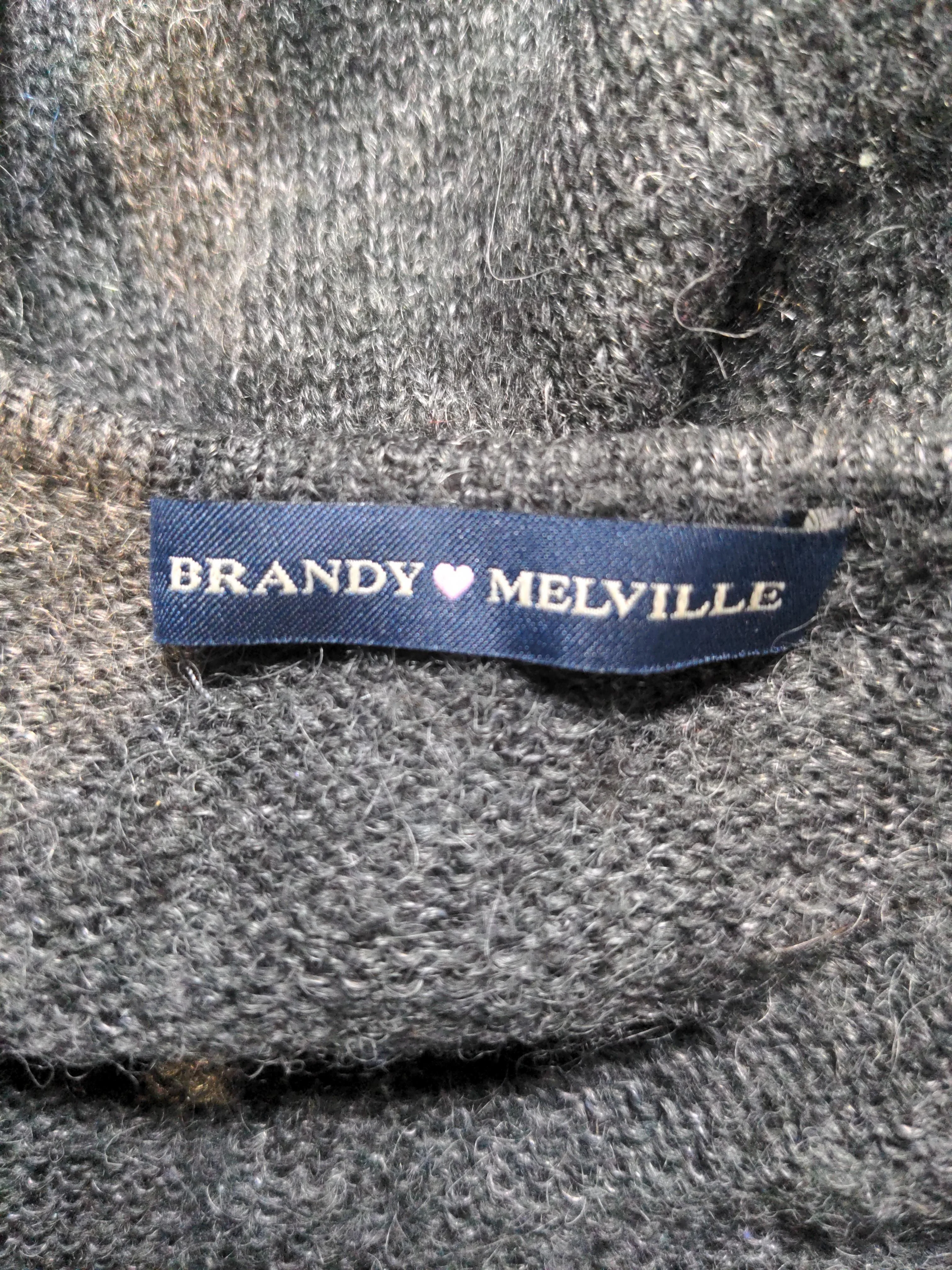 Brandy Melville Women's Jumper UK 2 Grey Mohair - Image 5