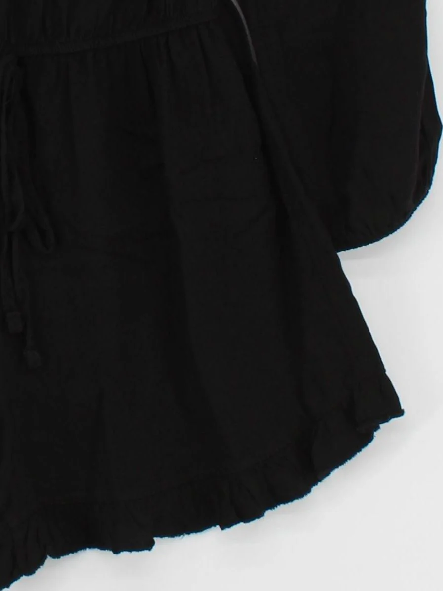 Brandy Melville Women's Playsuit Black Cotton with Viscose Playsuit - Image 4