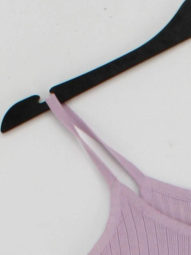 Brandy Melville Women's T-Shirt Purple 100% Cotton Camisole - Image 4