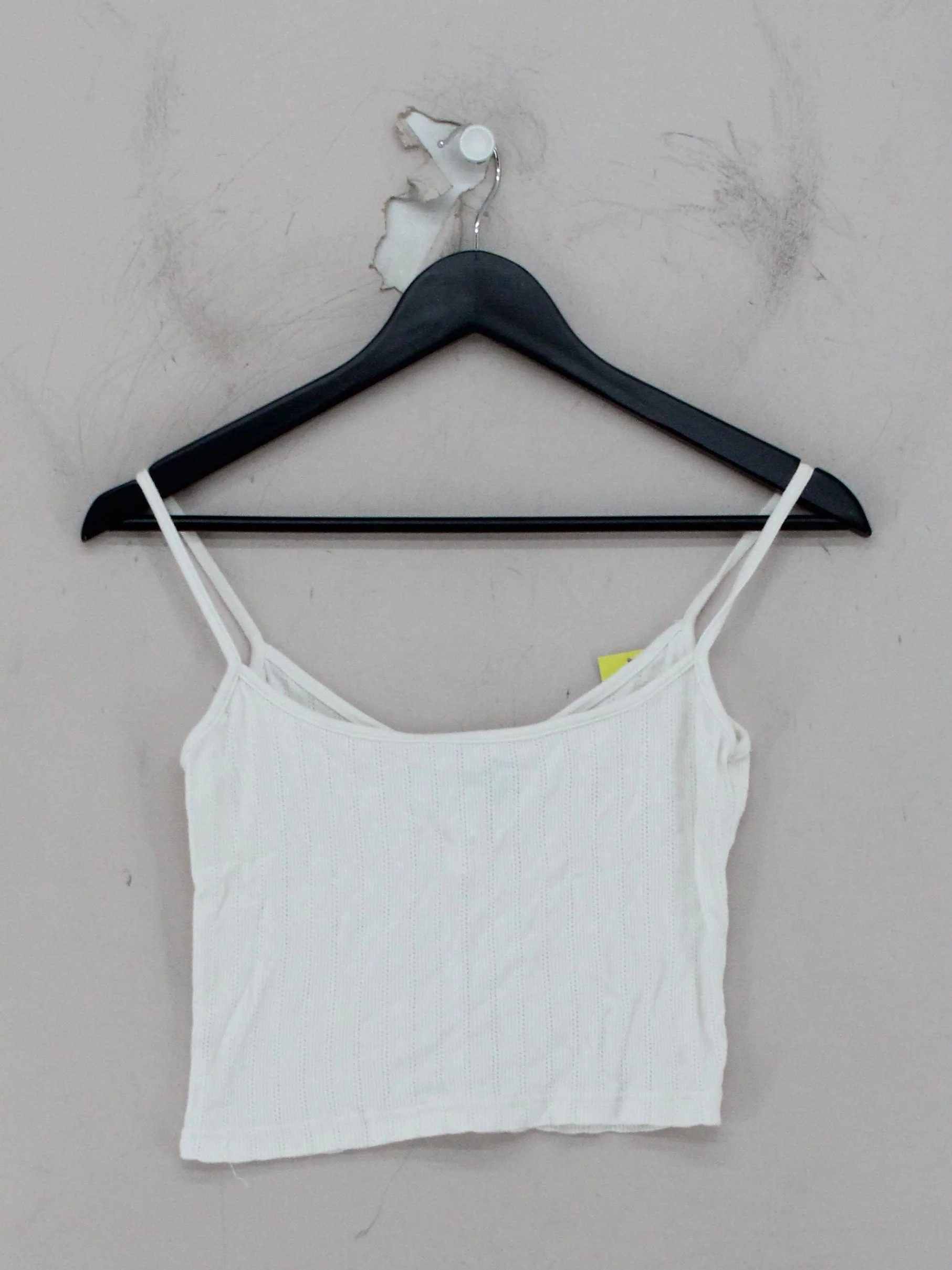 Brandy Melville Women's T-Shirt White 100% Cotton Sleeveless Round Neck Camisole - Image 2