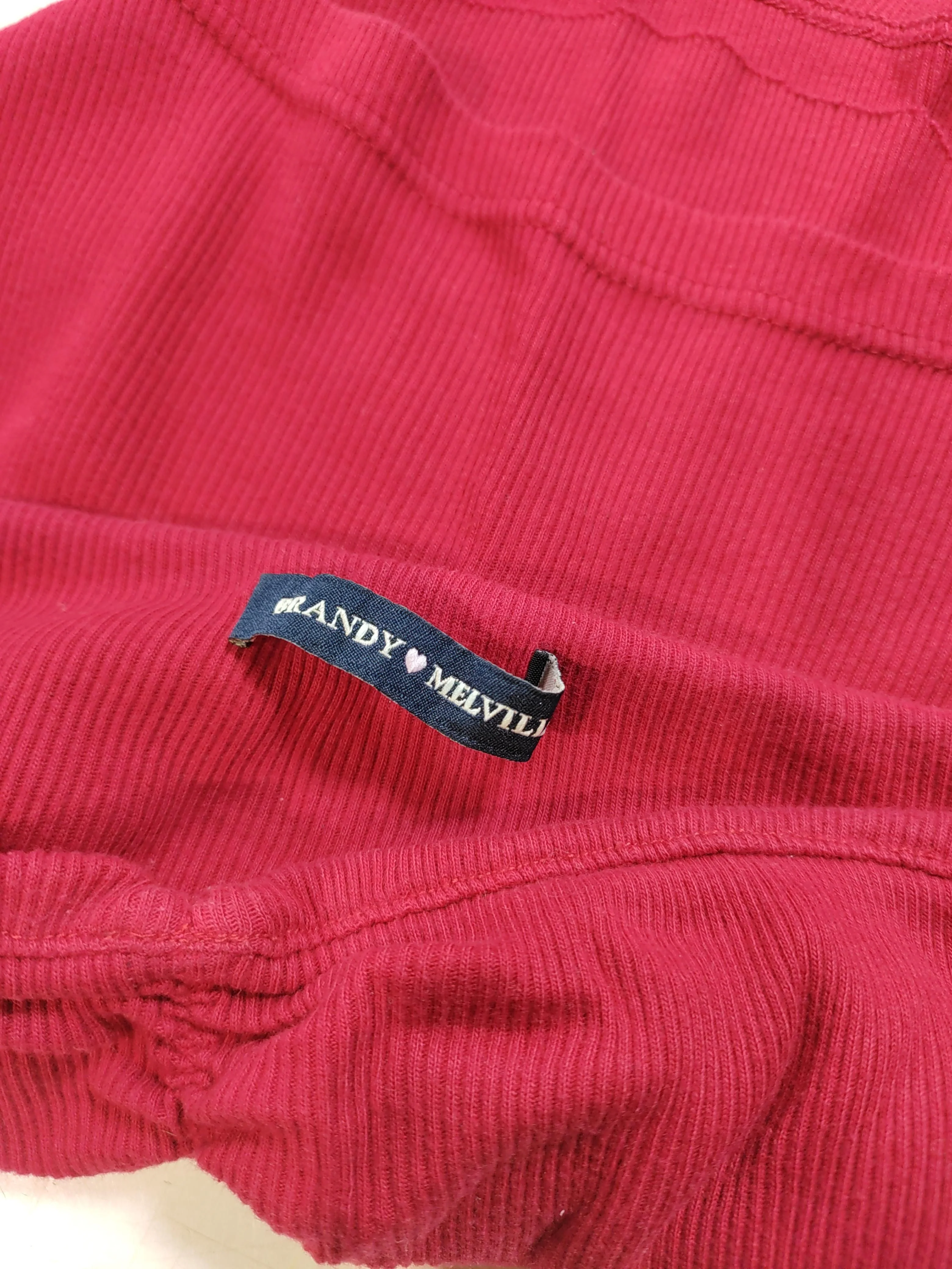 Brandy Melville Women's Top XS Red 100% Other Sleeveless Square Neck Basic - Image 5