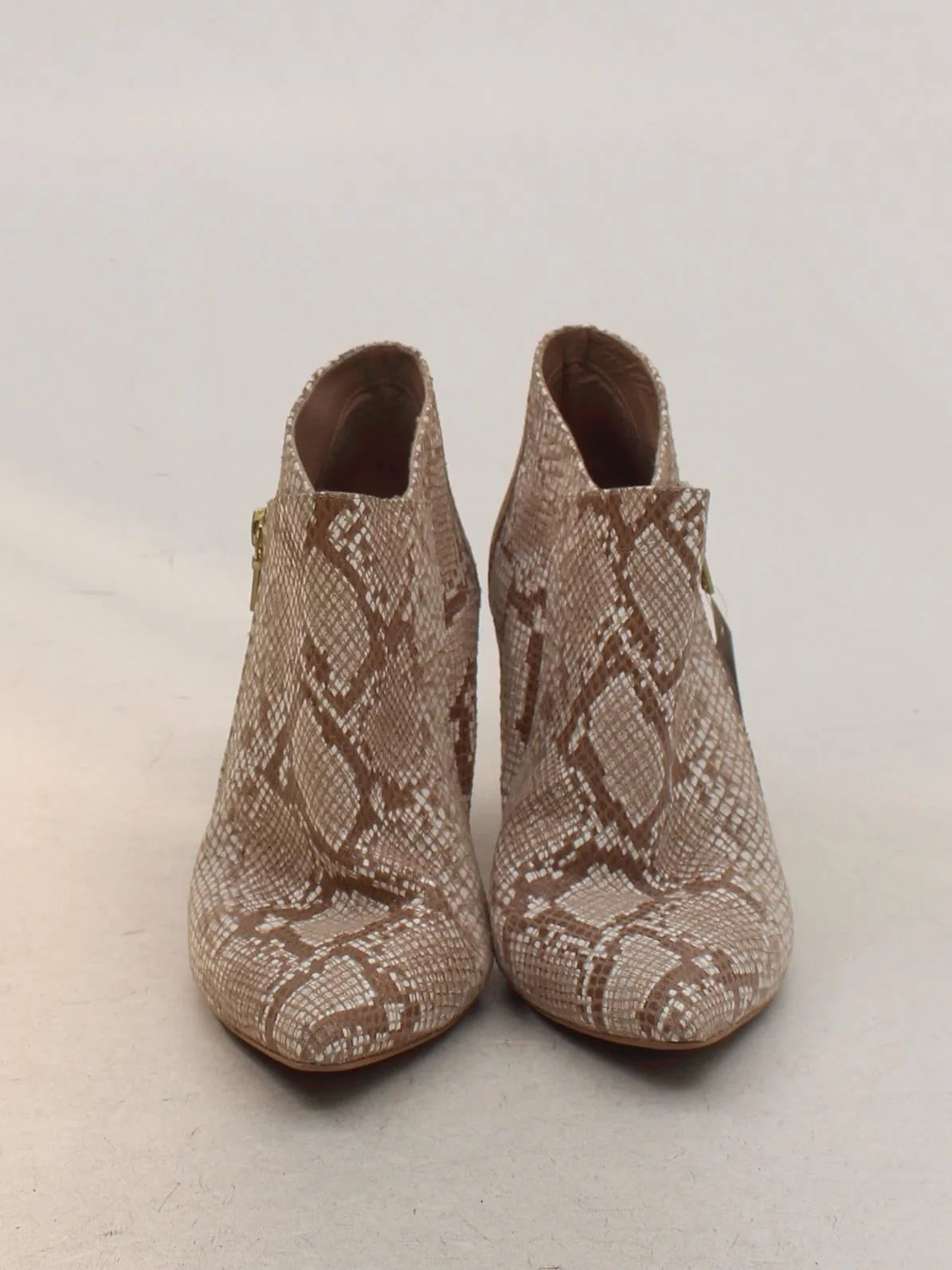 Brenda Zaro Women's Boots UK 5 Brown Animal Print 100% Leather Combat - Image 2