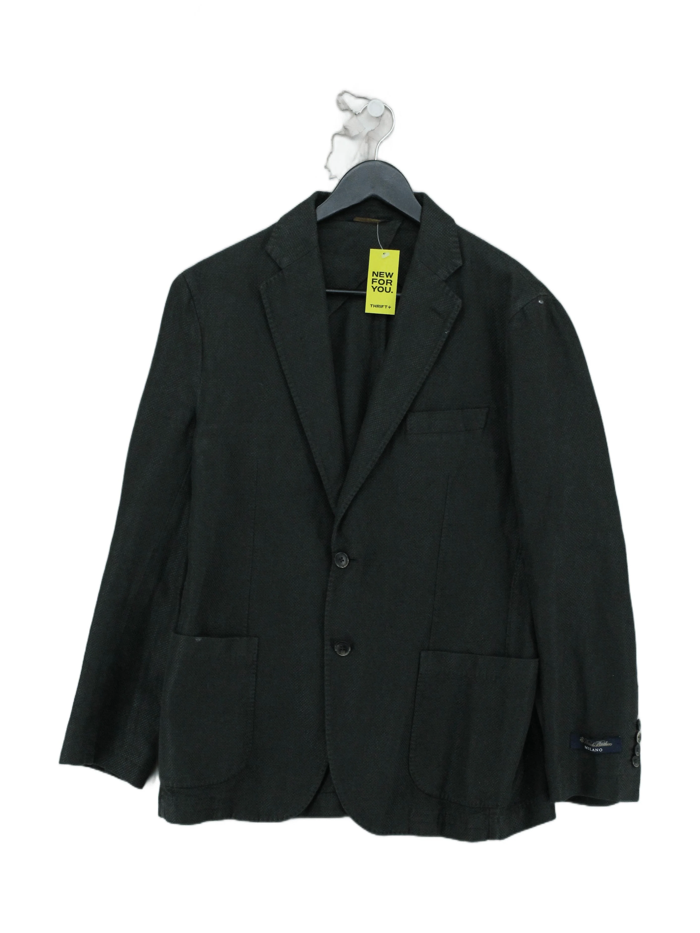 Brooks Brothers Men's Blazer Chest: 40 in Green 100% Cotton Overcoat