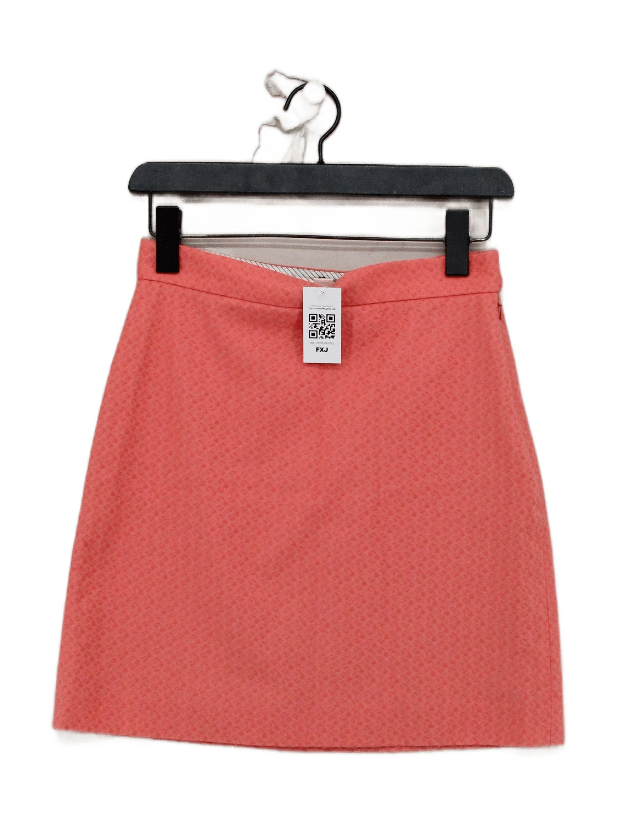 Brooks Brothers Women's Mini Skirt UK 4 Orange Cotton