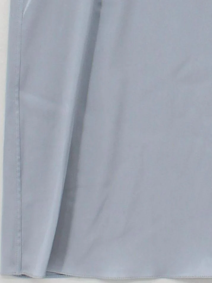Brunello Cucinelli Women's Top M Grey Silk with Elastane Sleeveless V-Neck Basic - Image 4