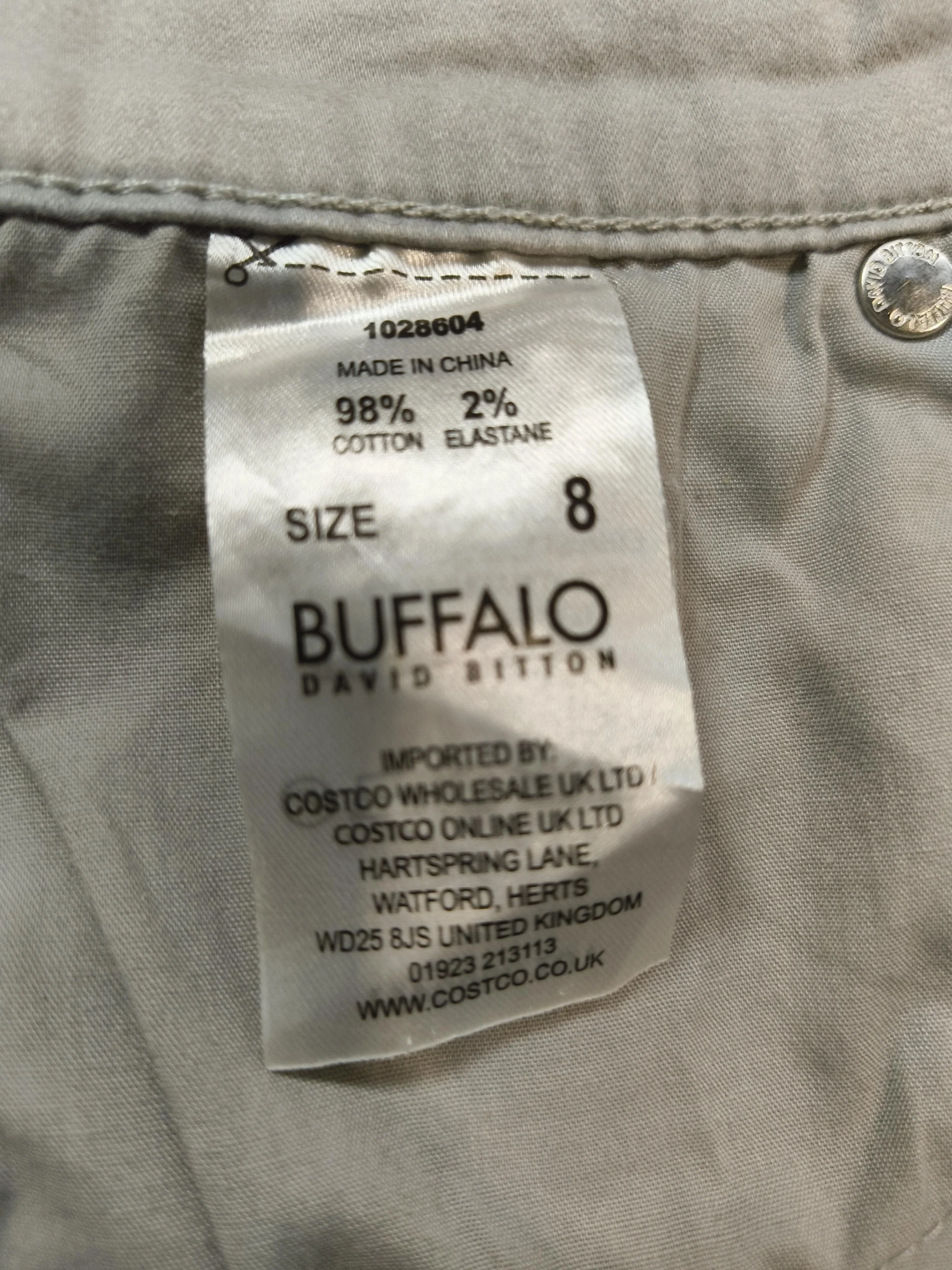BUFFALO (David Bitton) Women's Jeans UK 8 Grey Cotton with Elastane Straight - Image 5