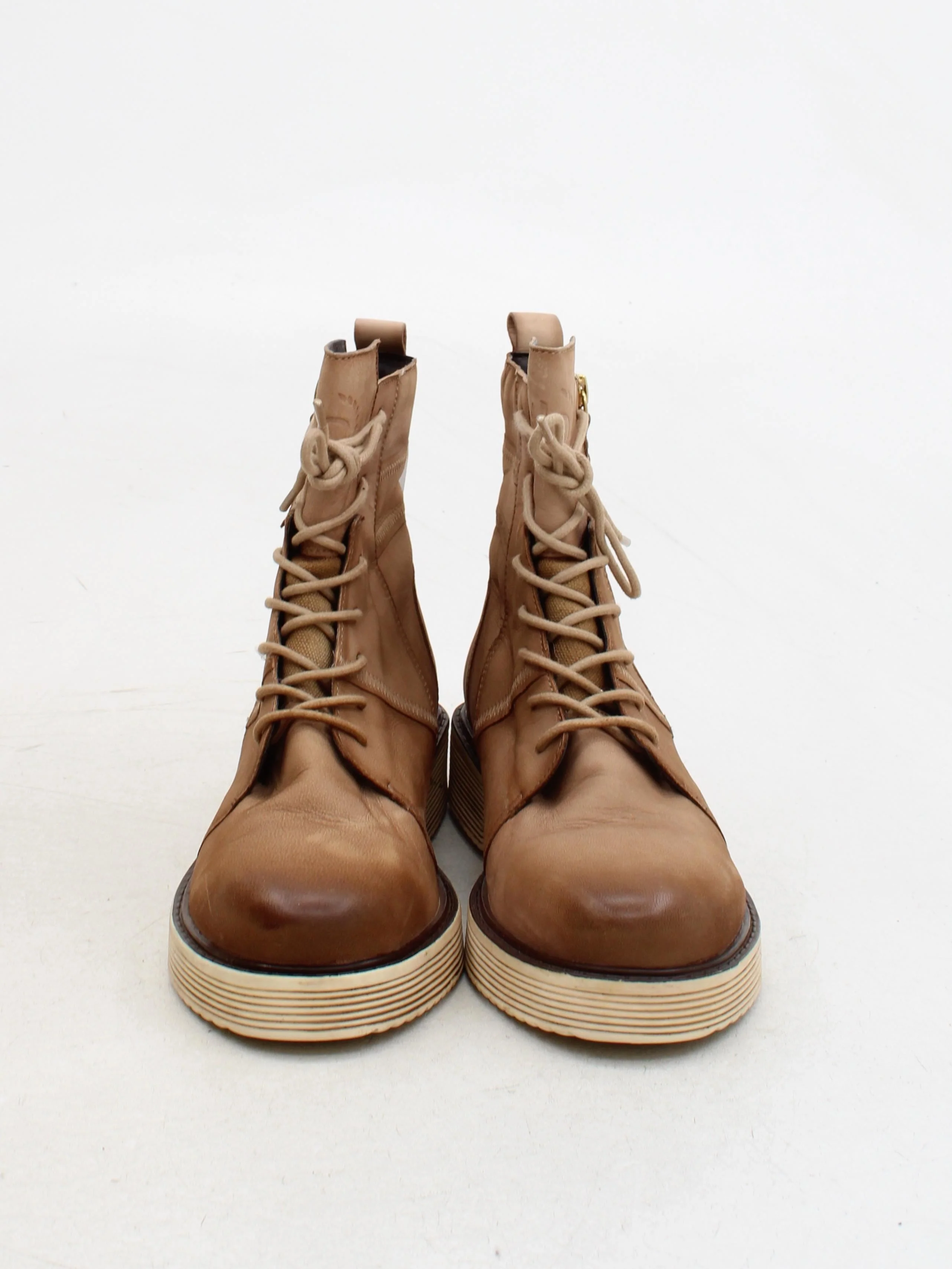 Bugatti Men's Boots UK 6.5 Tan 100% Leather Combat - Image 2