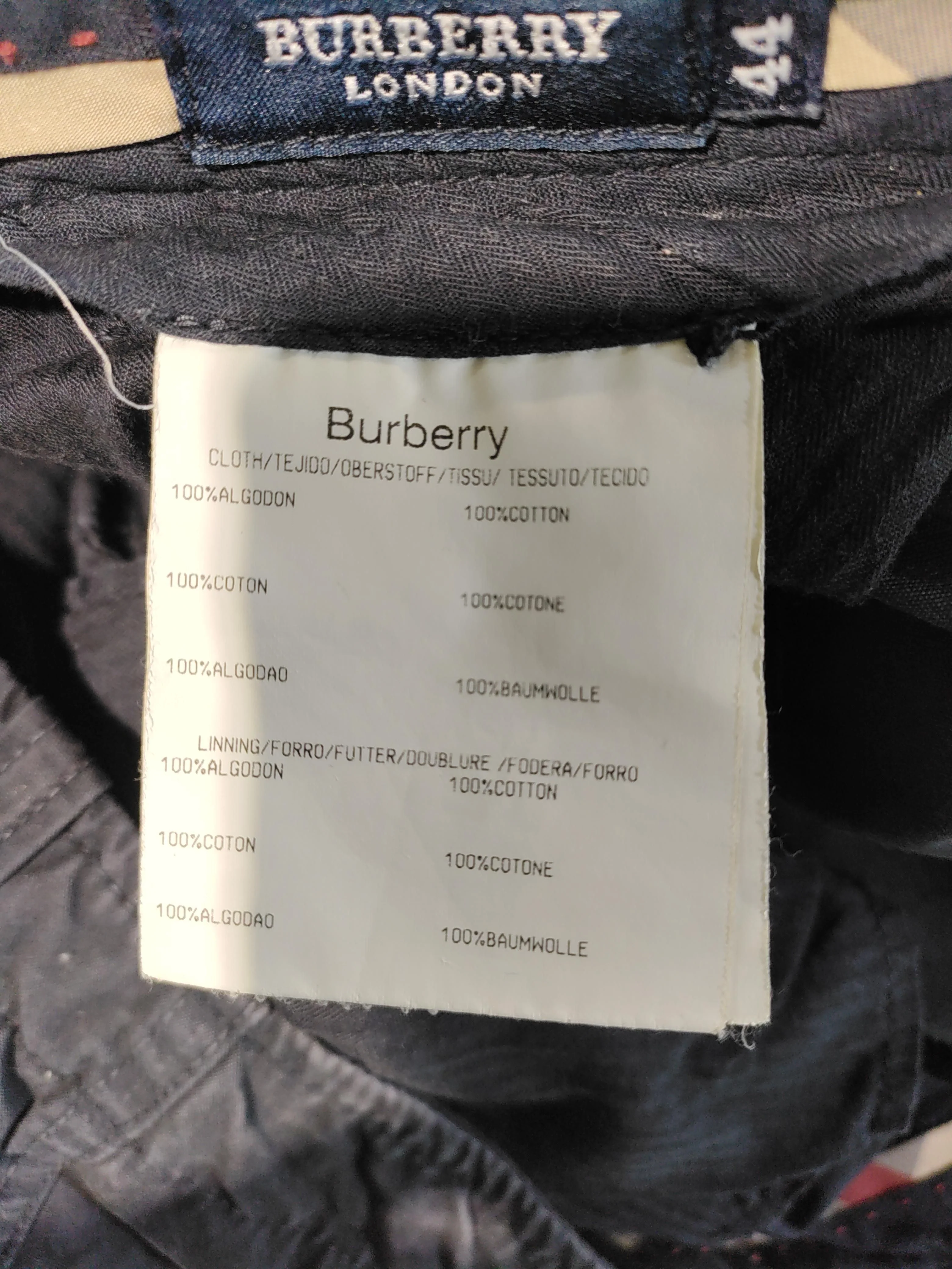 Burberry Men's Shorts XXL Black 100% Cotton Chino - Image 6