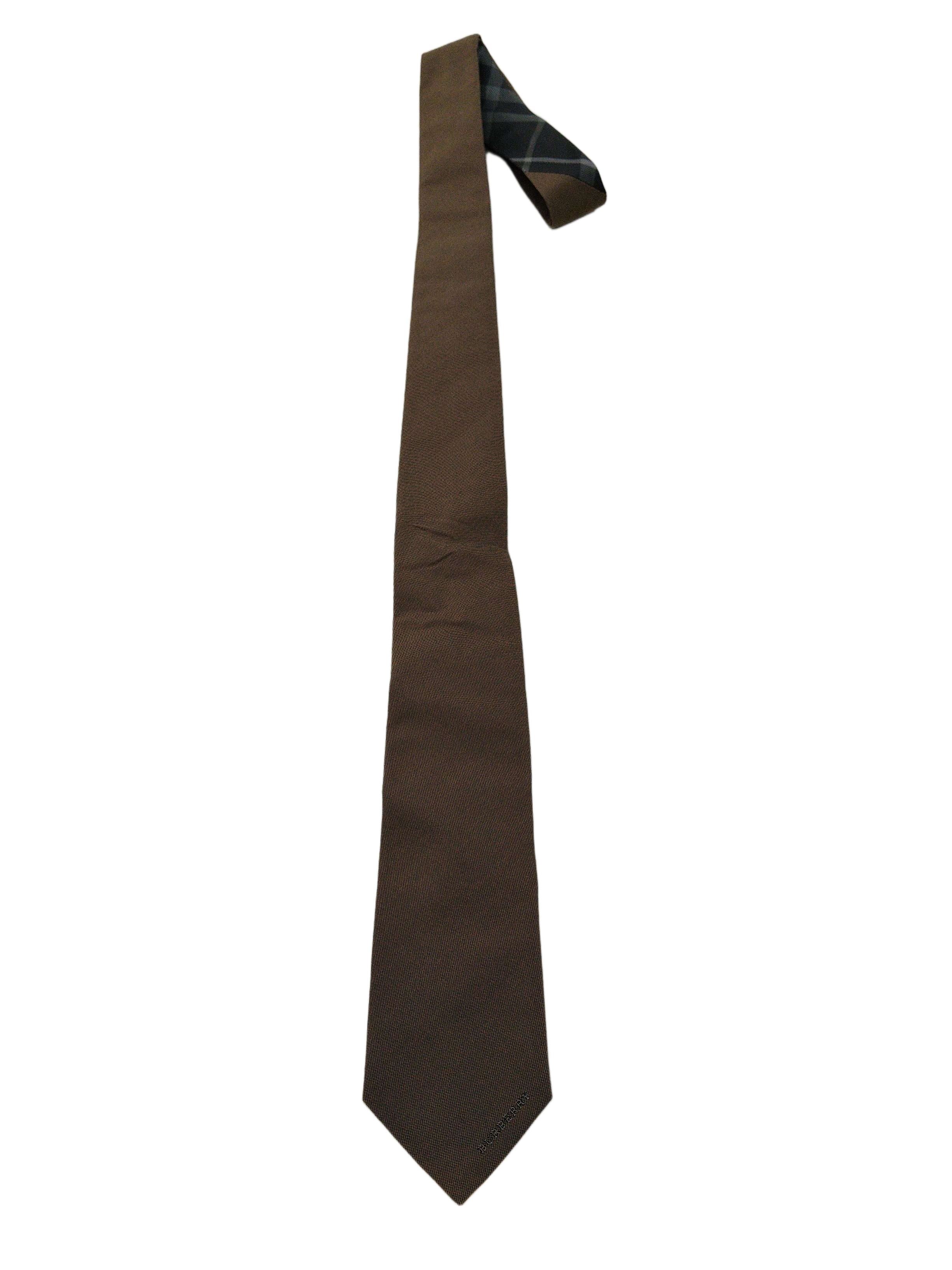 Burberry Men's Tie Brown 100% Other