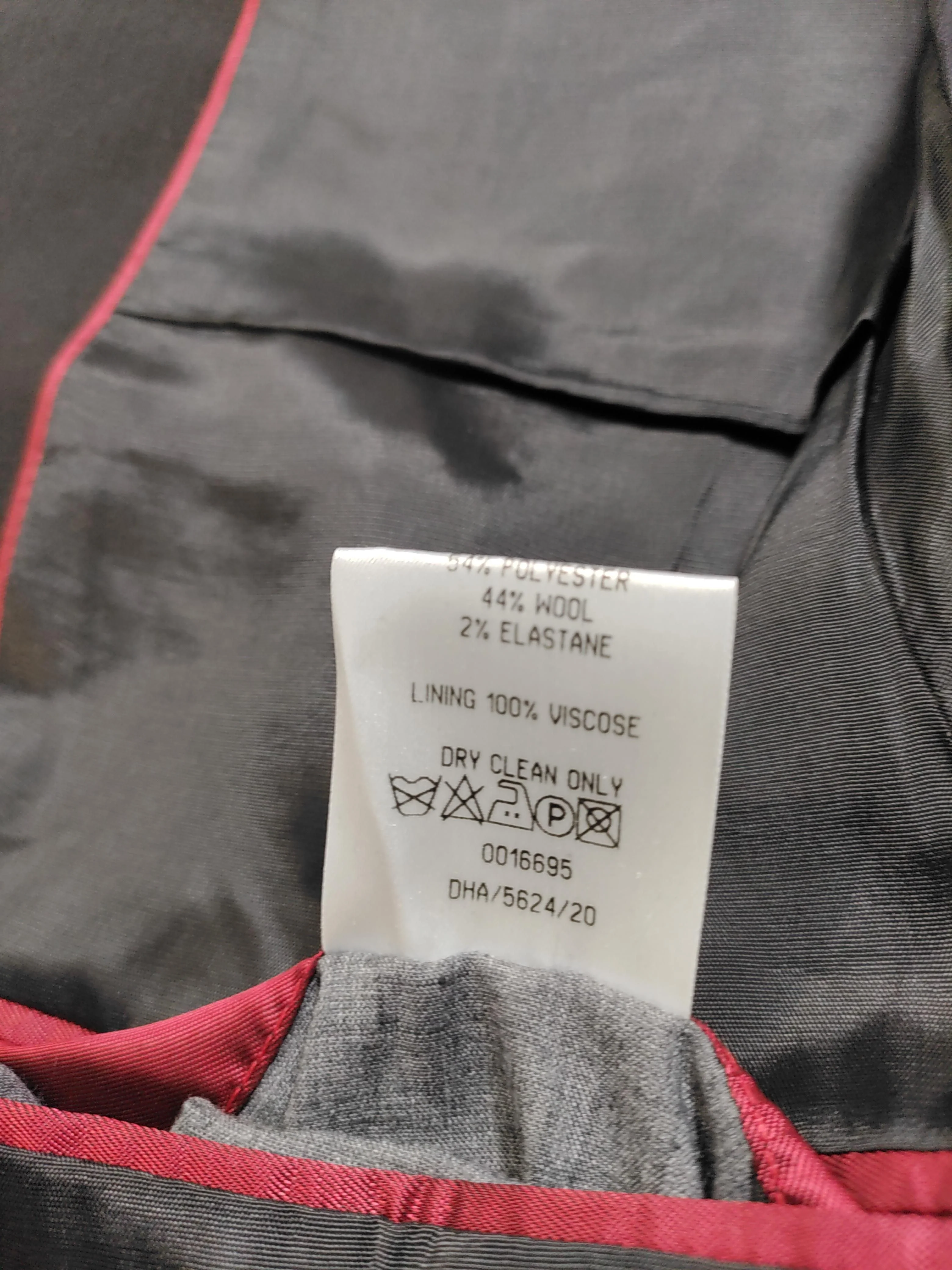 Burton Men's Blazer Chest: 42 in Black Polyester - Image 7