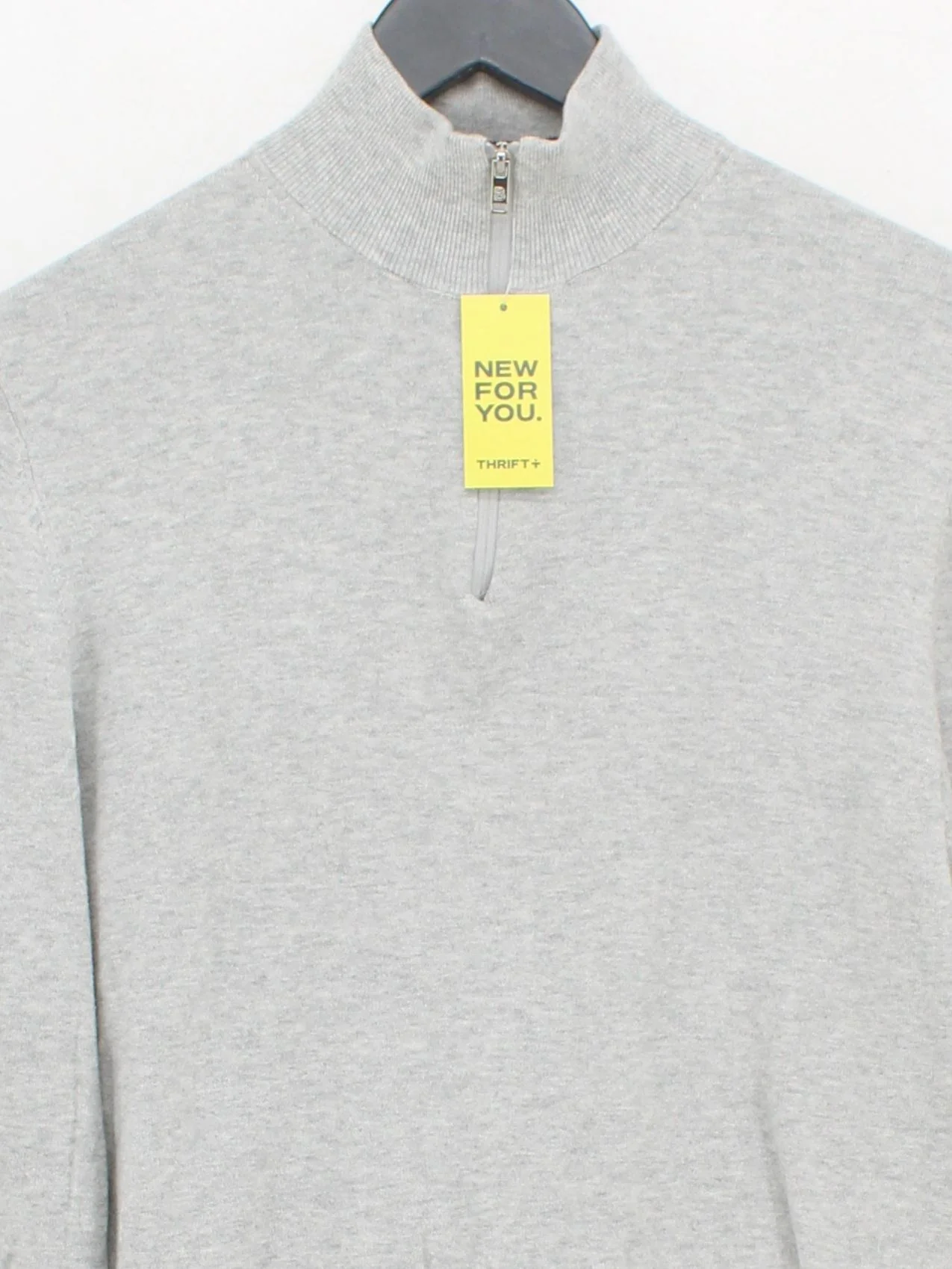 Burton Men's Jumper S Grey Cotton with Nylon Mock Neck Pullover - Image 3