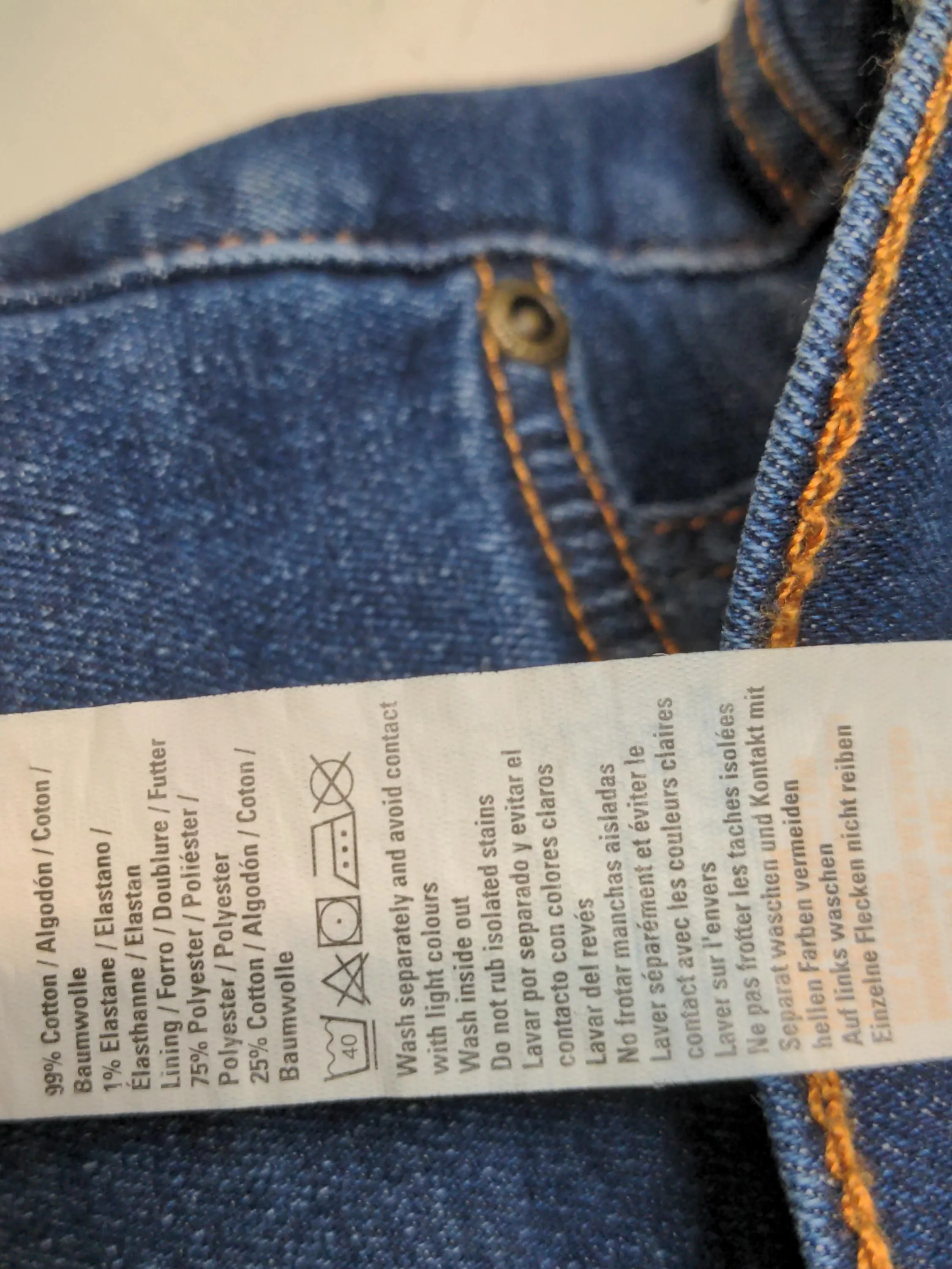 Burton Men's Shorts W 32 in Blue Cotton with Elastane Chino - Image 6