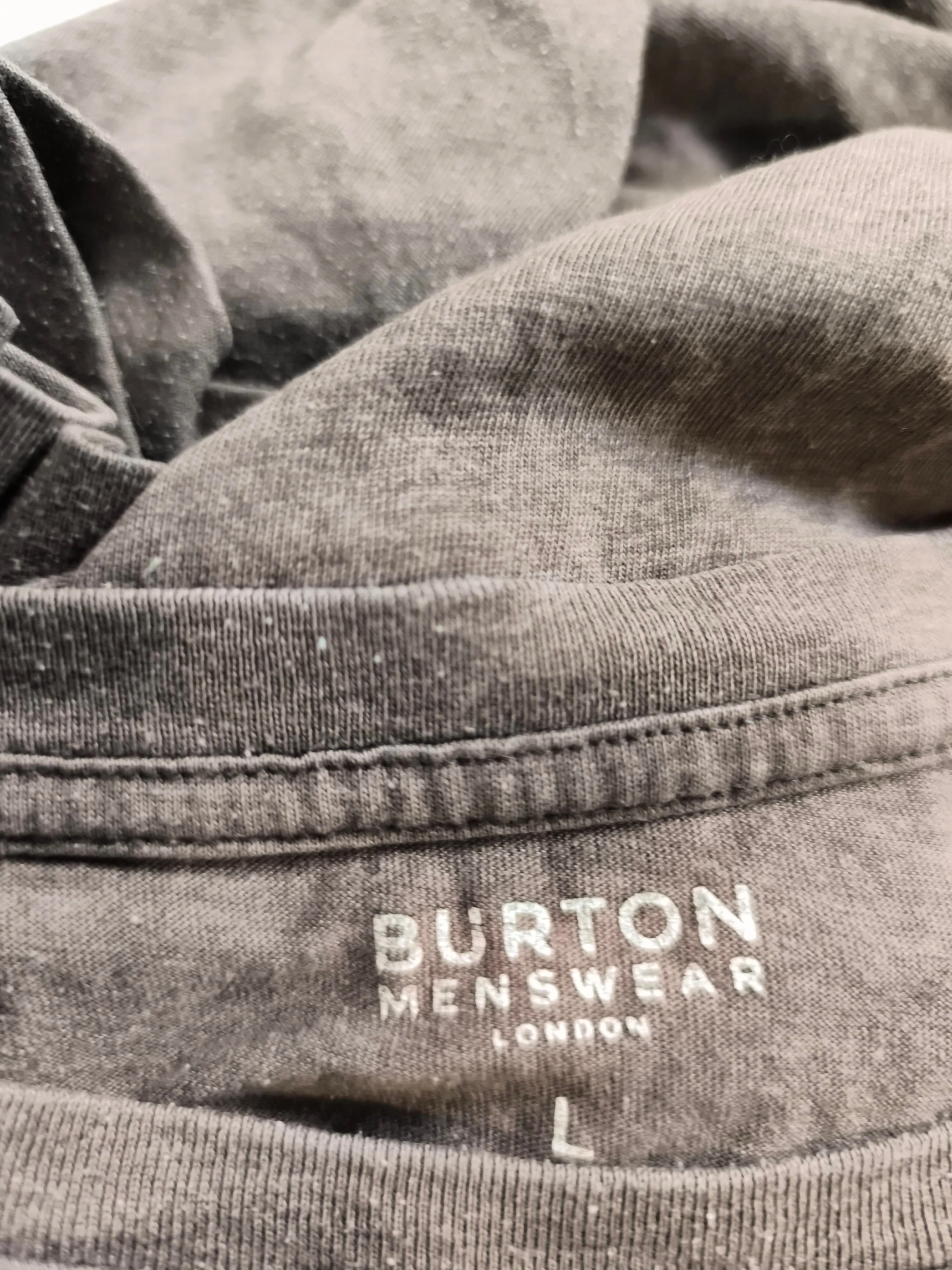 Burton Men's T-Shirt L Brown 100% Cotton Basic - Image 6
