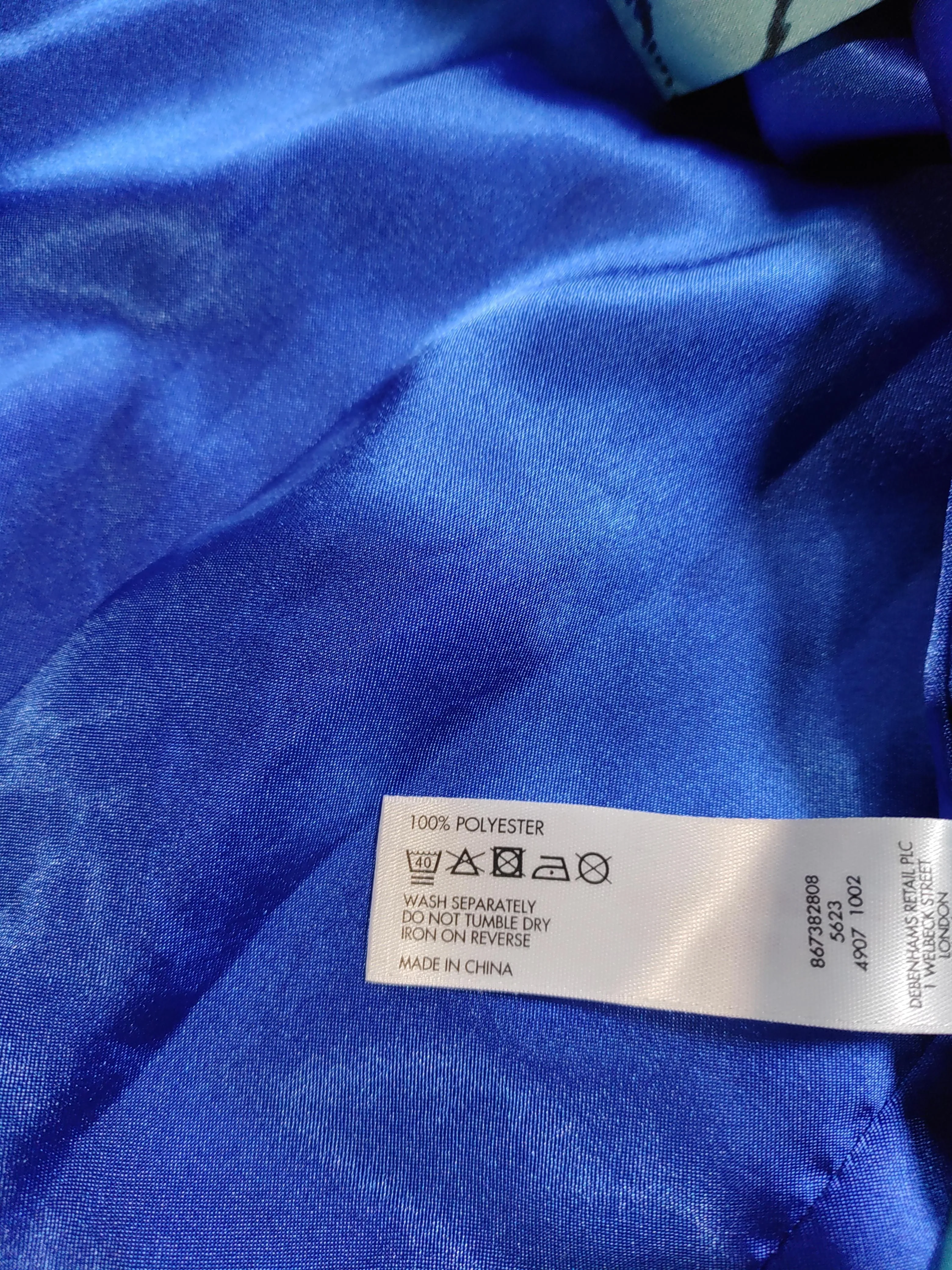 Butterfly by Matthew Williamson Wrap Midi Dress UK12 in Blue - Image 6