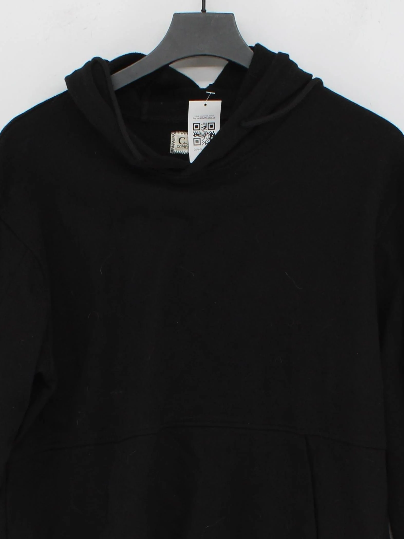 C.P. Company Men's Hoodie XXL Black 100% Cotton Pullover - Image 3