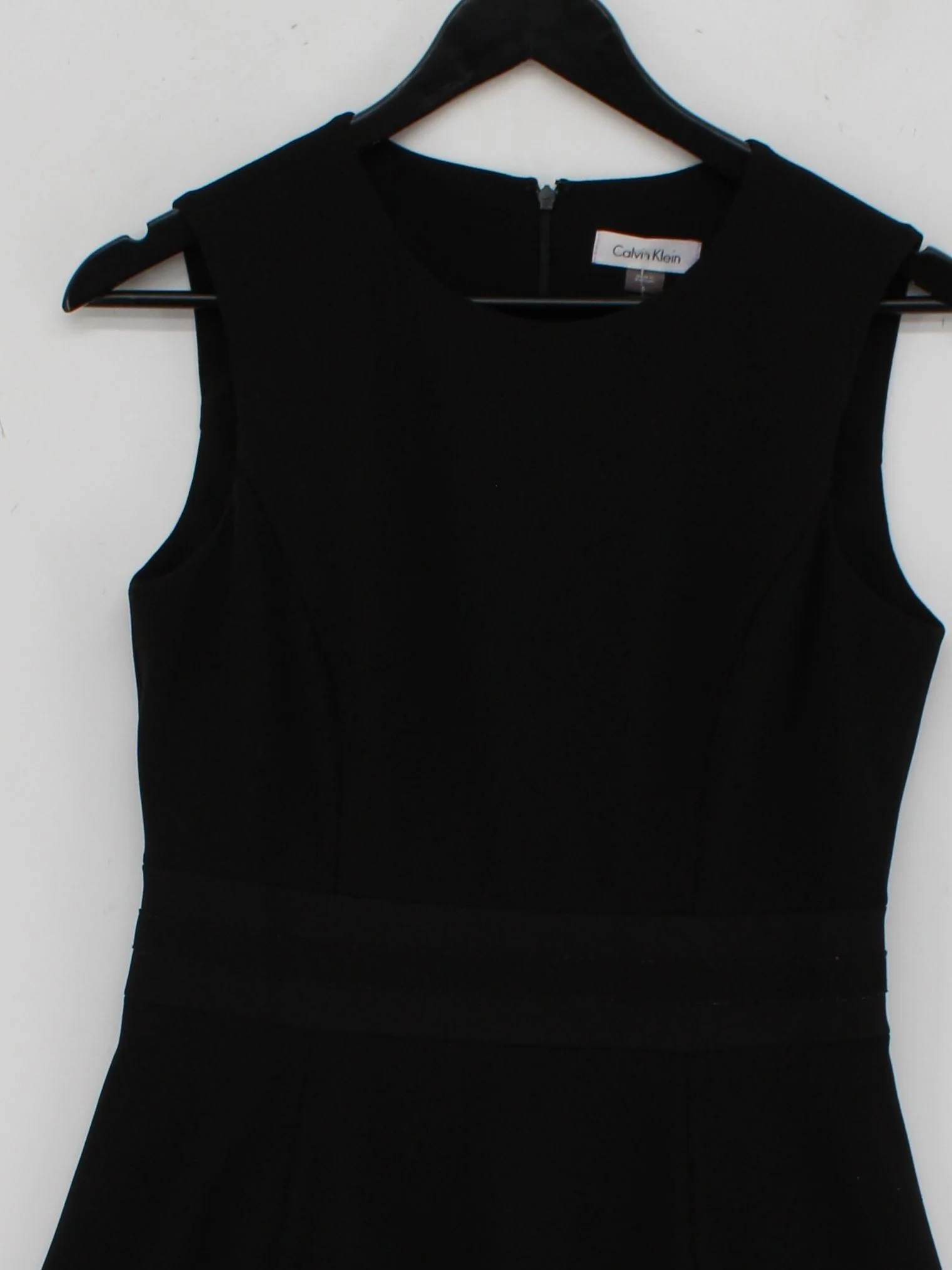 Calvin Klein A-Line Mini Dress in Black - Image 3