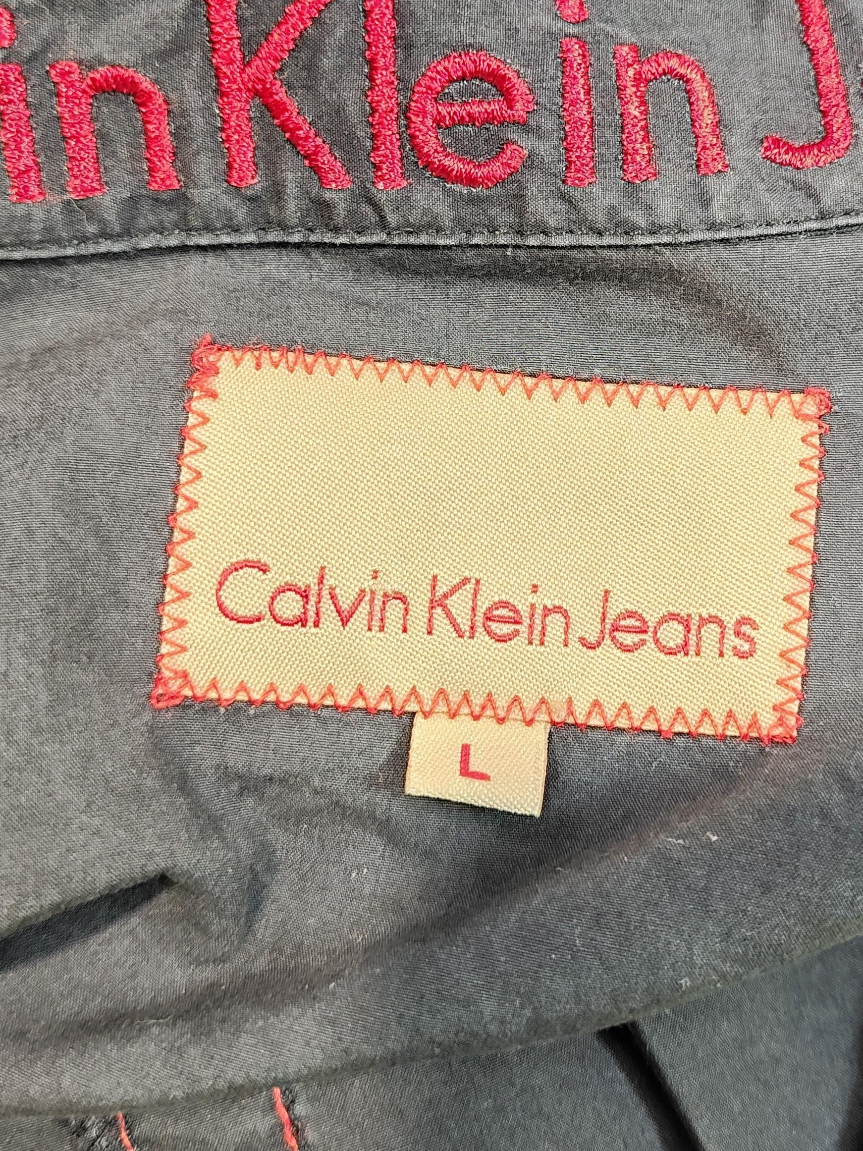 Calvin Klein Men's Shirt L Grey 100% Cotton Basic - Image 5