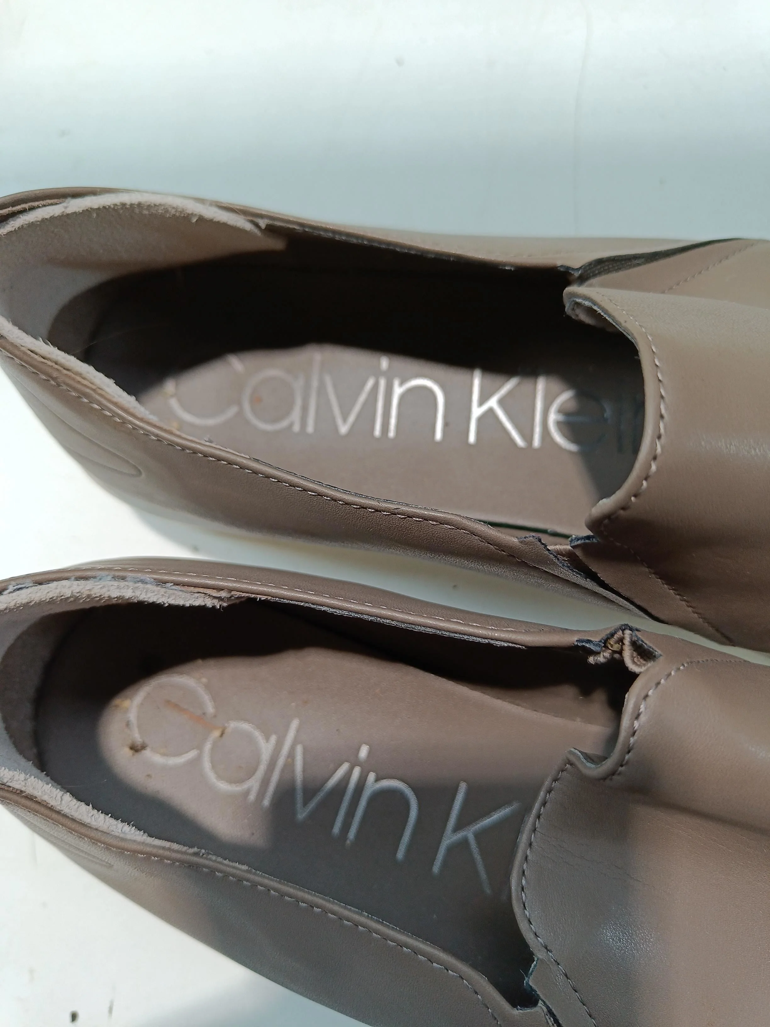Calvin Klein Men's Shoes UK 6 Brown 100% Leather Sneaker - Image 10