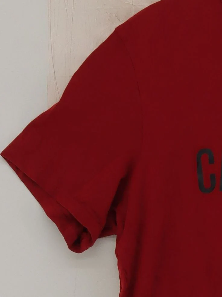 Calvin Klein Men's T-Shirt L Red 100% Cotton Basic - Image 4