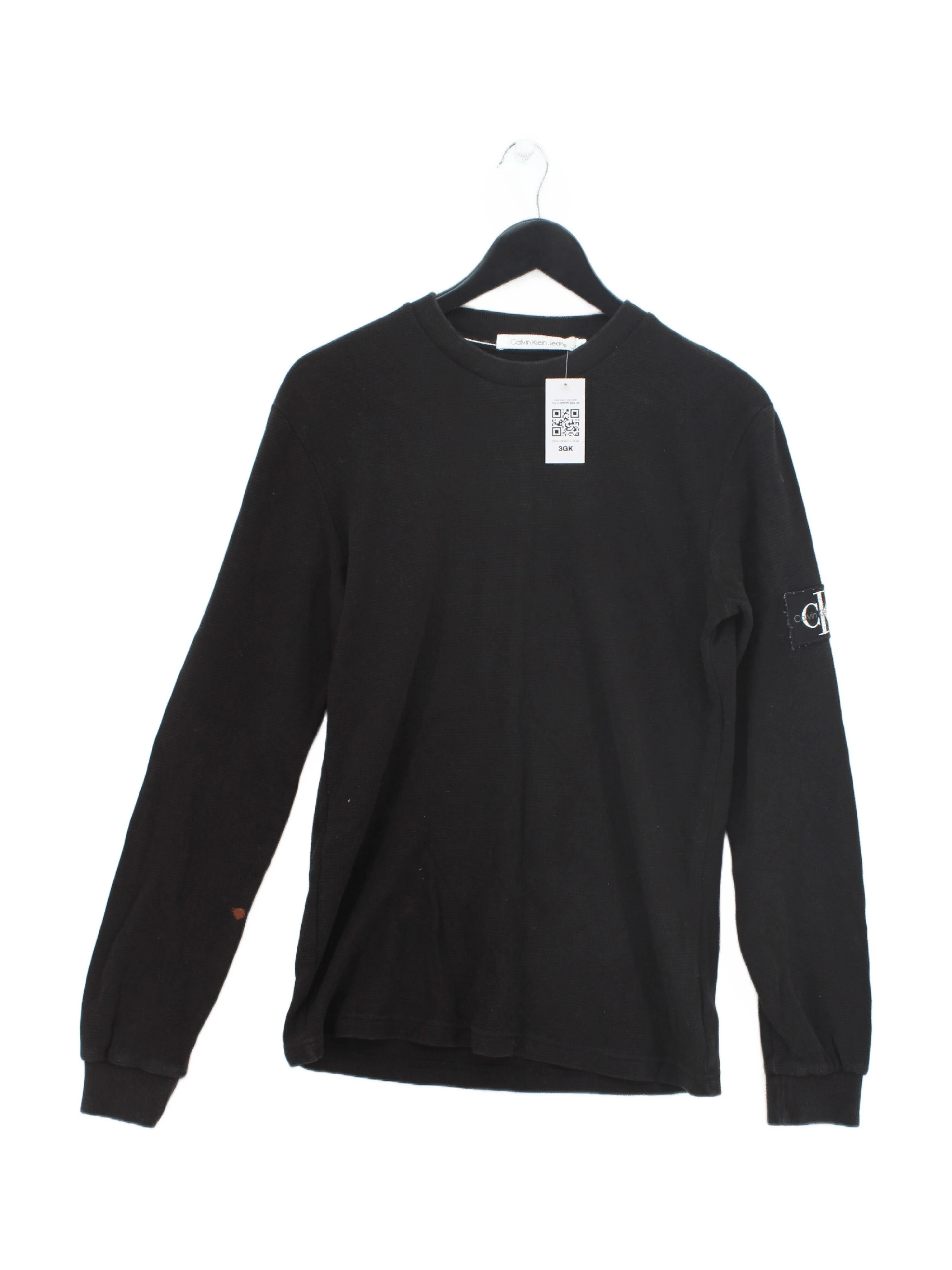 Calvin Klein Men's T-Shirt S Black 100% Cotton Basic