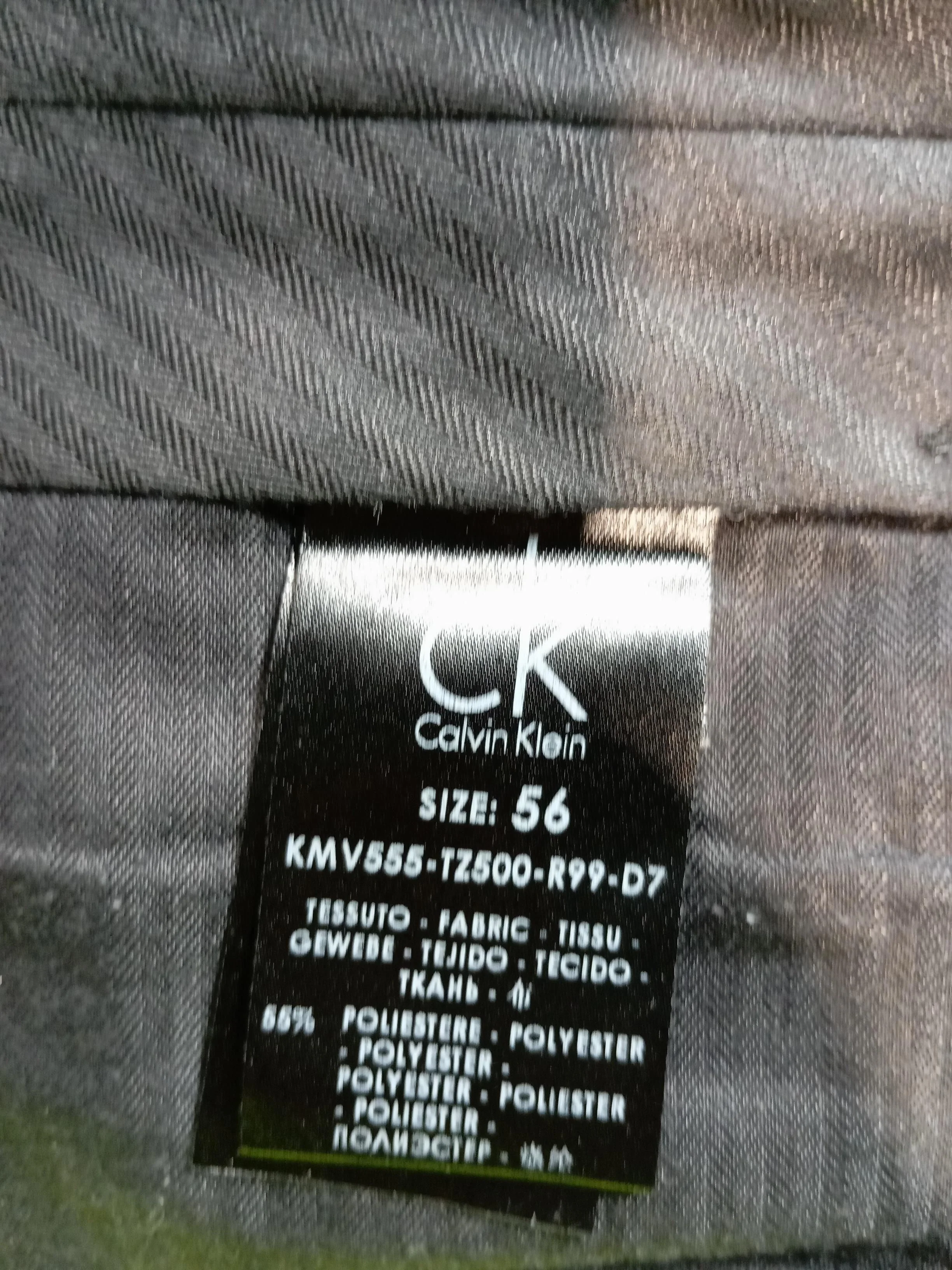 Calvin Klein Men's Trousers W 40 in Grey Striped 100% Polyester Straight Chino - Image 6