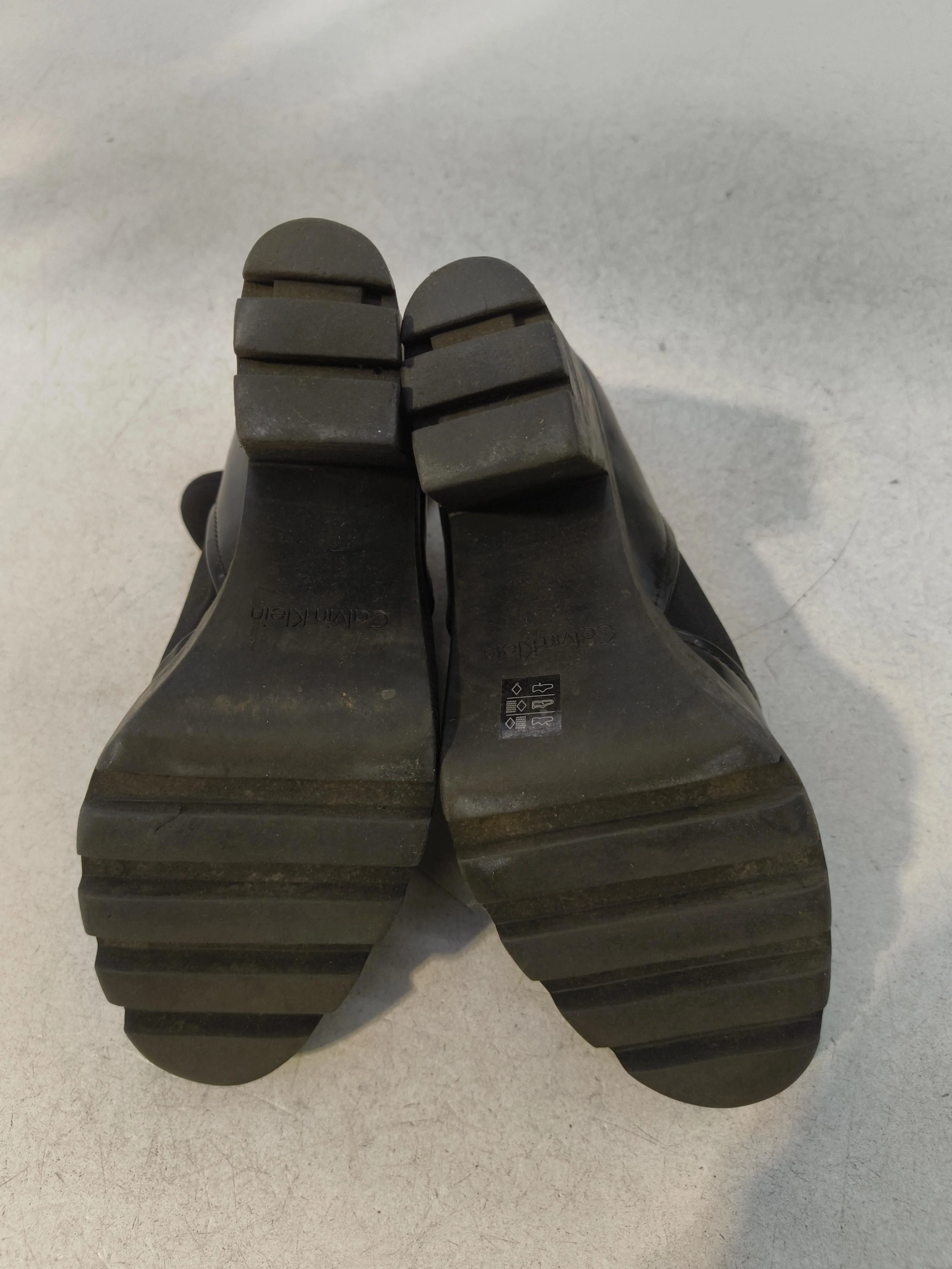 Calvin Klein Women's Boots UK 4 Black 100% Faux Leather Platform - Image 7