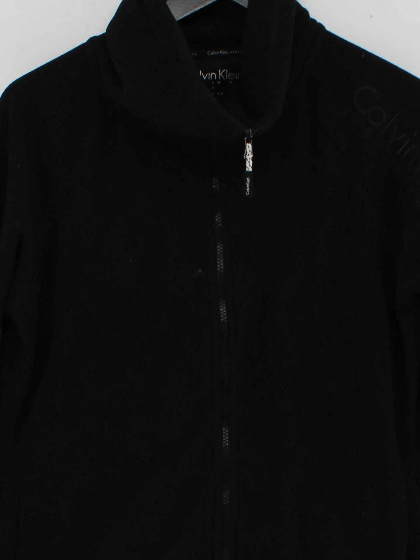Calvin Klein Women's Hoodie L Black 100% Polyester Full Zip - Image 3