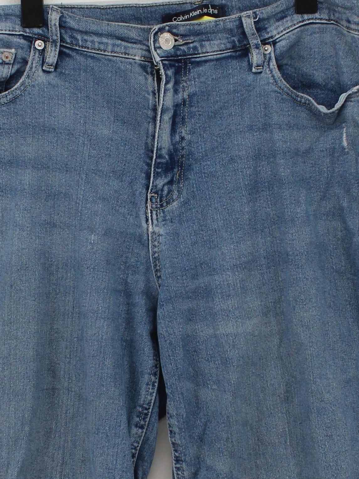 Calvin Klein Women's Jeans W 31 in Blue Cotton with Elastane Straight - Image 3