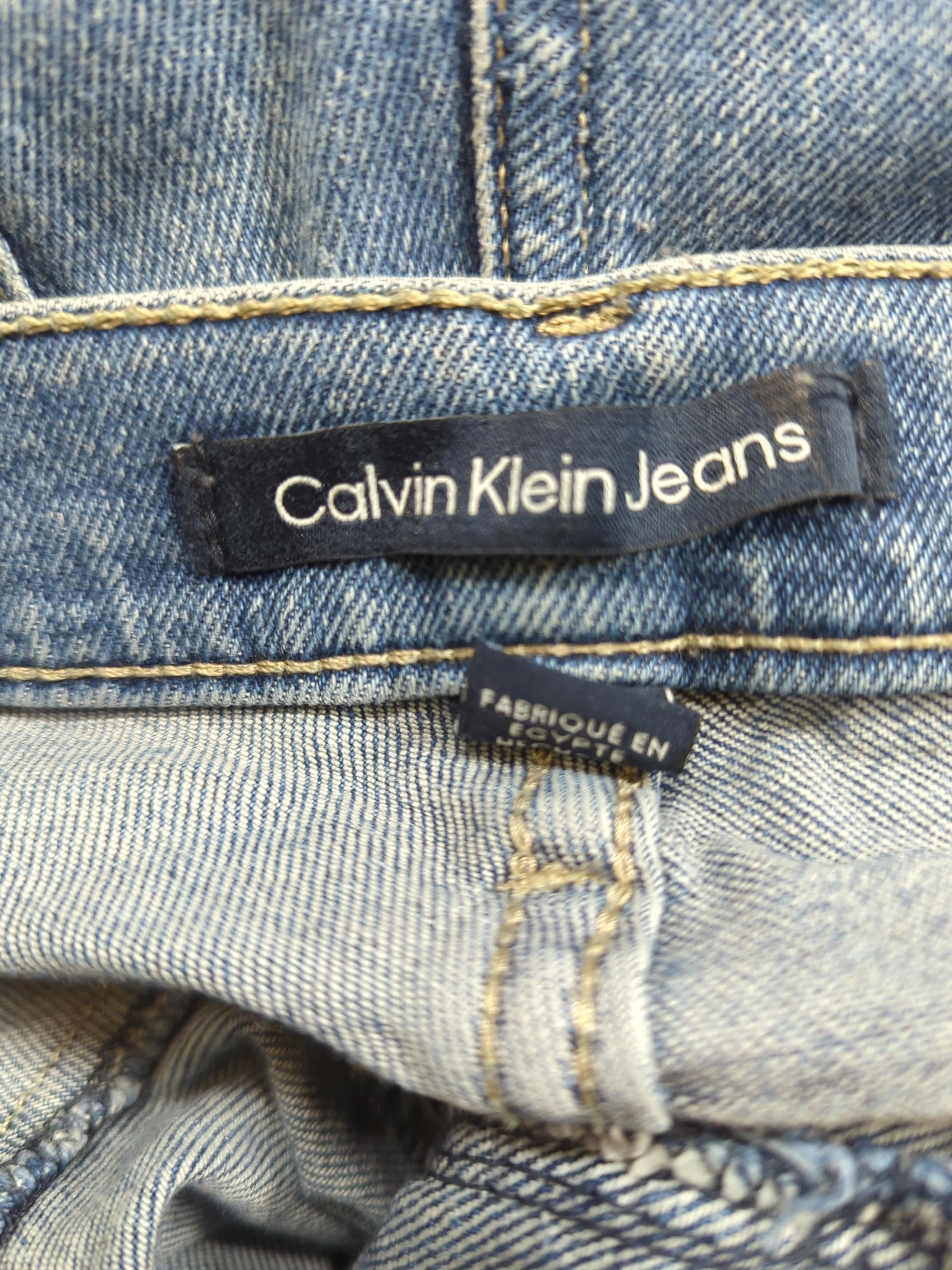 Calvin Klein Women's Jeans W 31 in Blue Cotton with Elastane Straight - Image 5